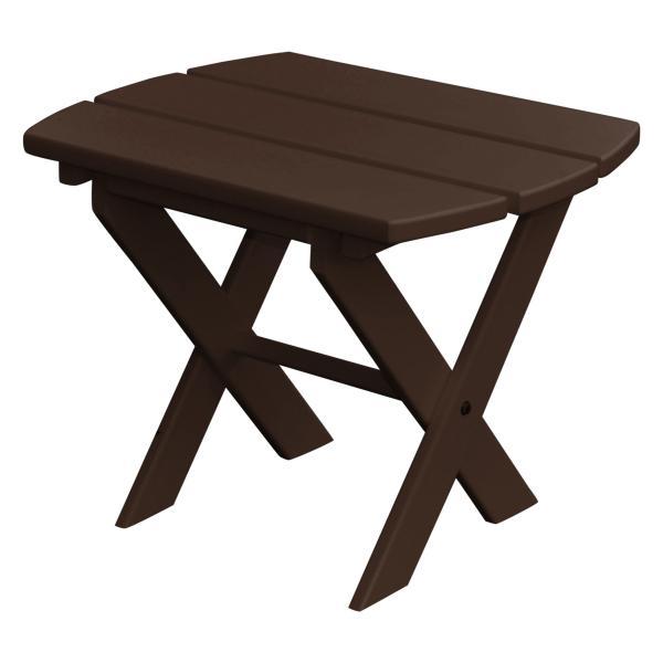 Eco-Friendly Recycled Plastic Folding Side Table - Lightweight Outdoor/Indoor End Table for Patio, Camping & Small Space Living
