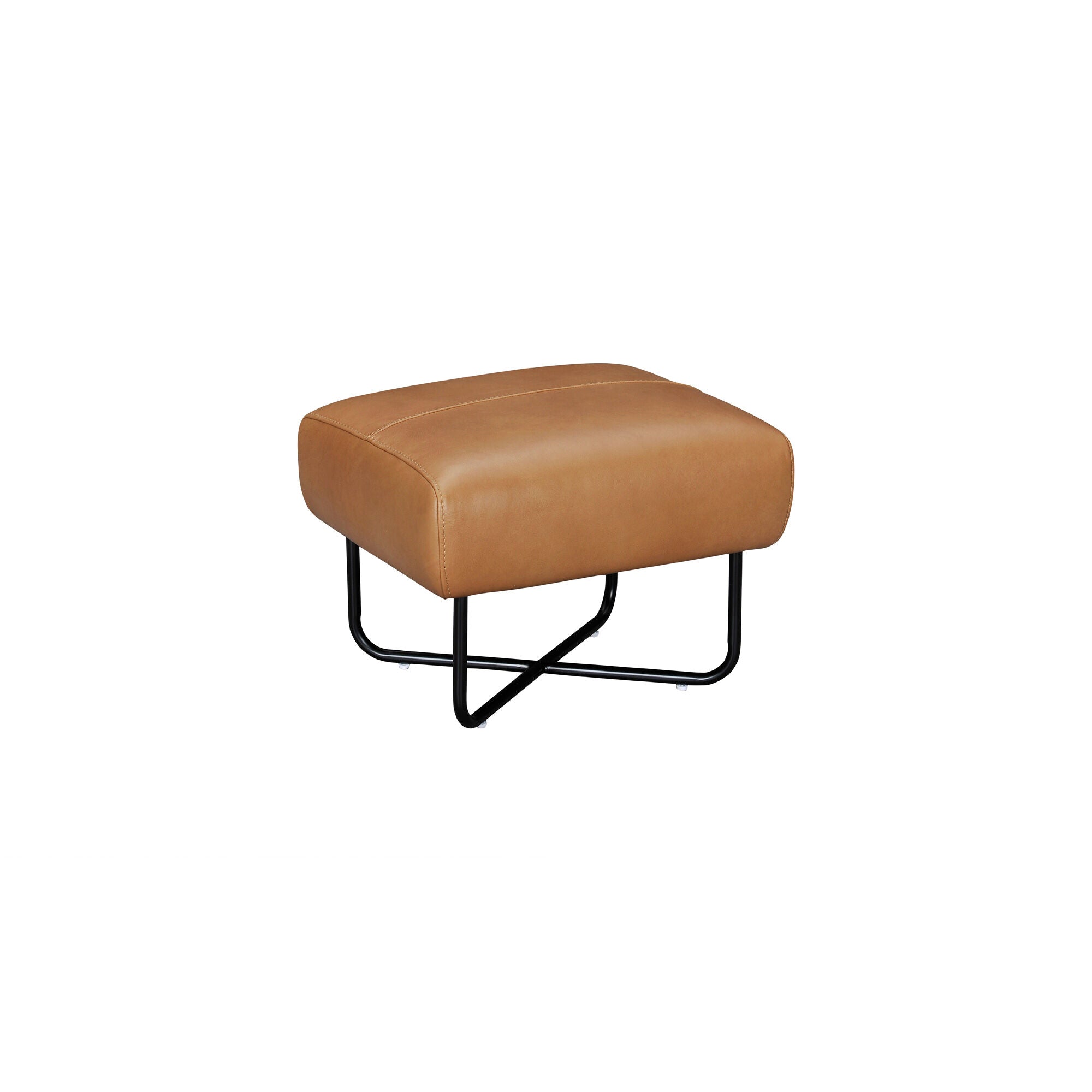 Premium Pia Leather Ottoman Stool - Soft & Durable Footrest, Storage Bench for Living Room, Bedroom, or Office - Modern Home Decor Furniture