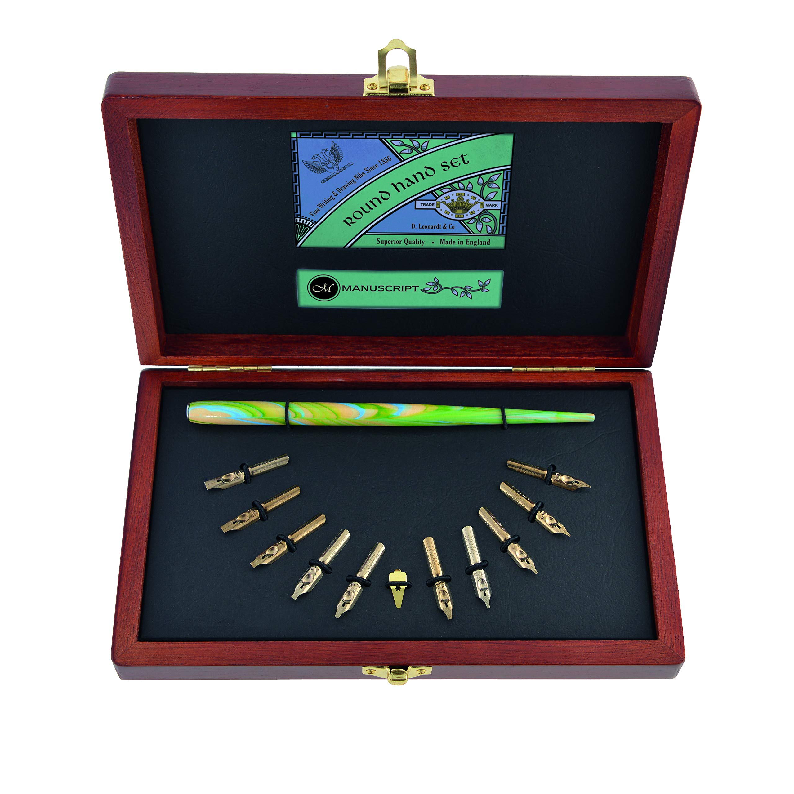 Victorian Manuscript Pen Set for Calligraphy - Elegant Round Hand Writing & Collectors Edition | Perfect for Wedding Invitations, Vintage Lettering, and Artistic Handwriting Projects