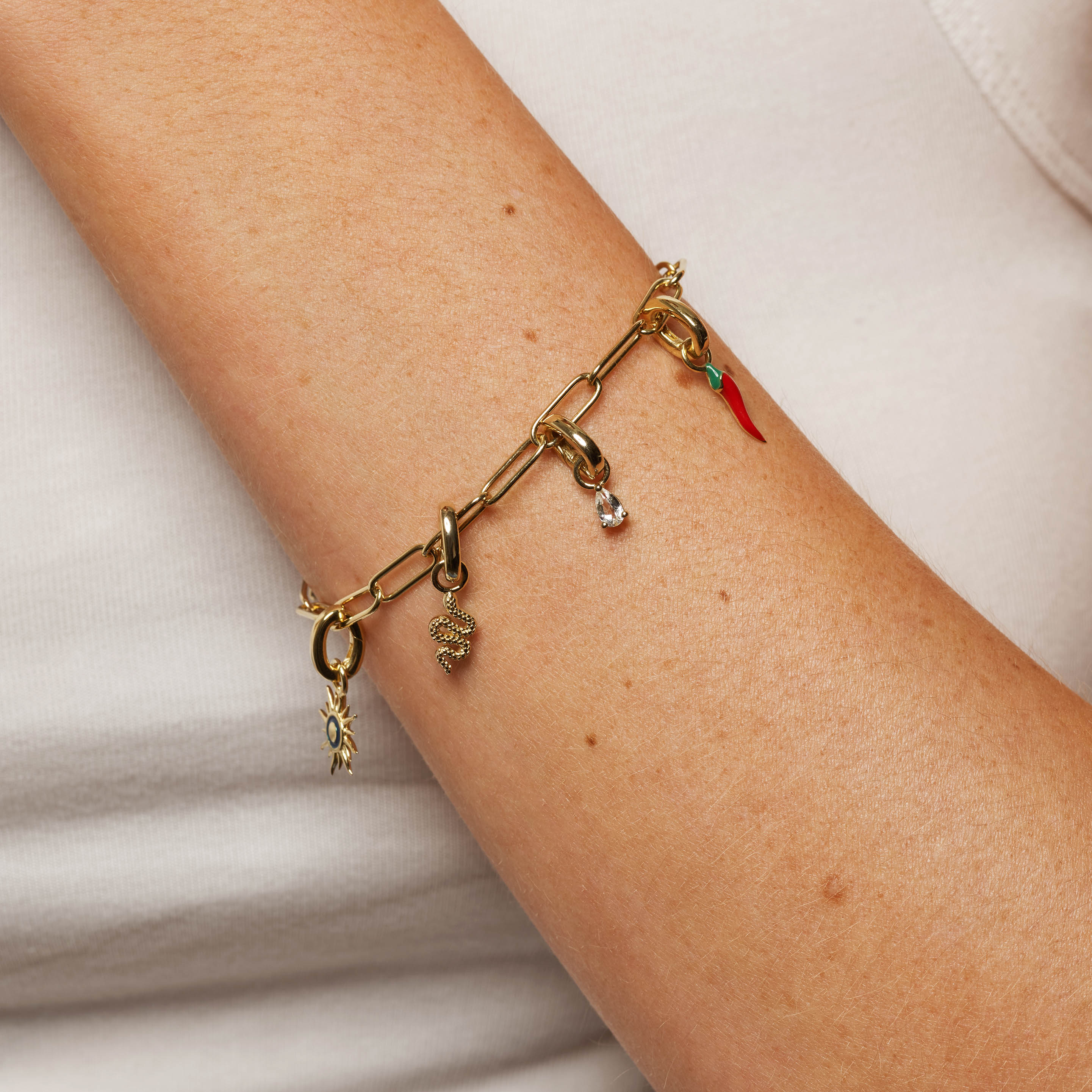 Gold Chilli Charm Pendant - Unique Spicy Jewelry for Women, Fashion Necklace Gift for Her - Perfect for Parties, Date Nights & Adding Flair to Any Outfit