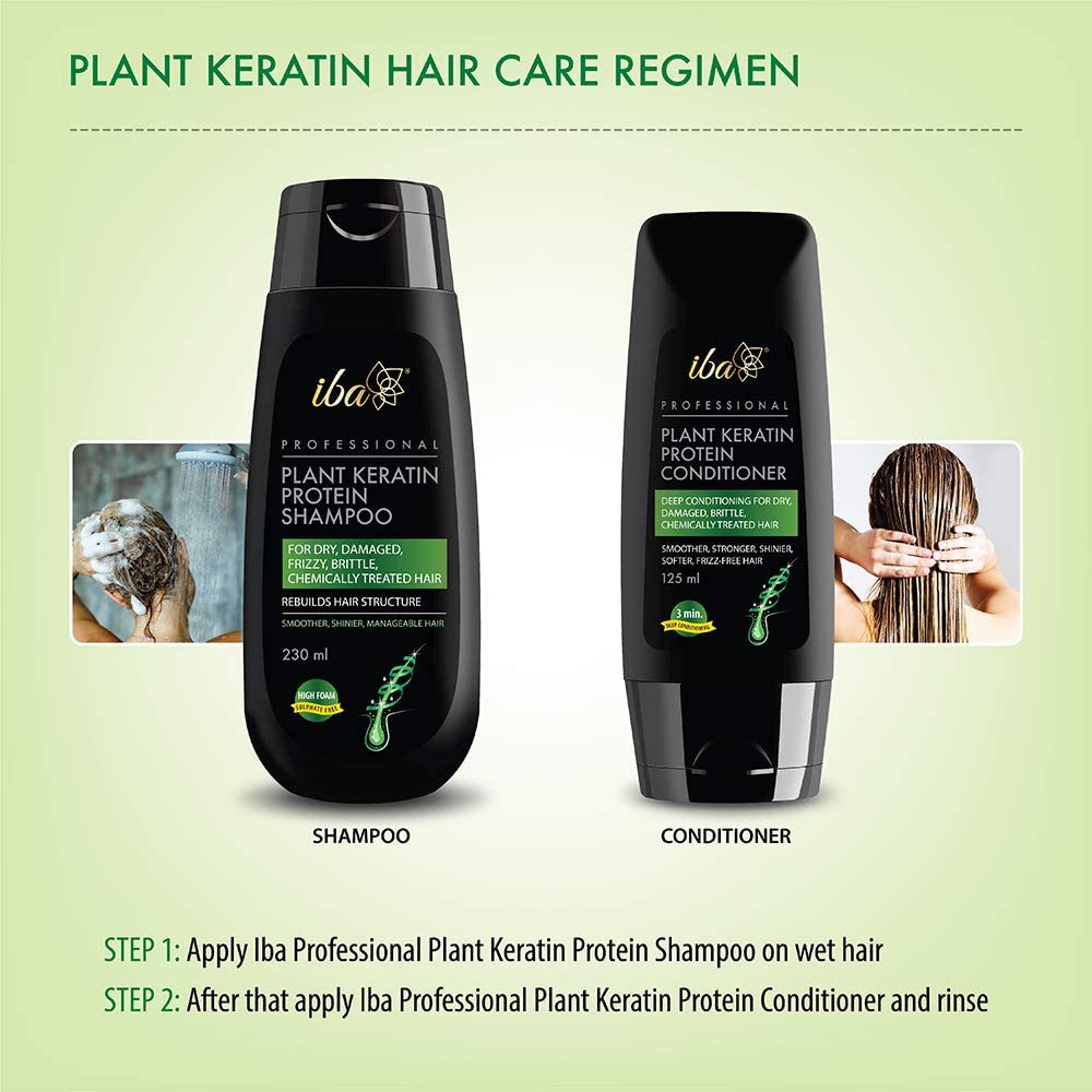Professional Plant Keratin Protein Shampoo for Hair Smoothing & Repair - Hydrating Moisturizing Treatment for Dry, Frizzy, Damaged Hair - Sulfate Free & Paraben Free - Women's Hair Care (230ml) - Perfect for Daily Use & Salon-Quality Results at Home