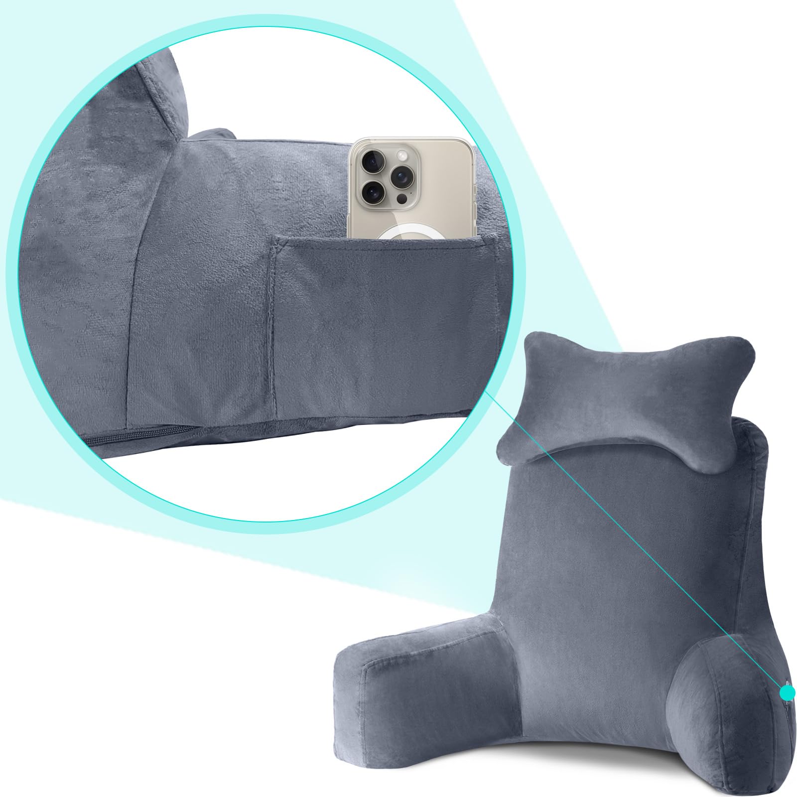 **XXL Reading Pillow for Adults - 31