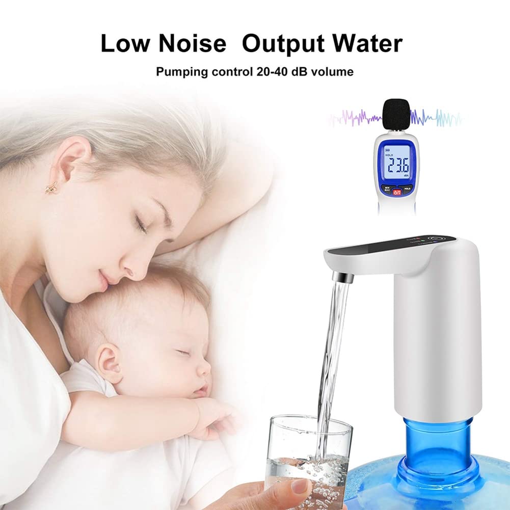 ISTOVO Electric Water Bottle Pump - USB Rechargeable Automatic Water Dispenser Pump with Auto Switch for Home, Office, and Outdoor Use