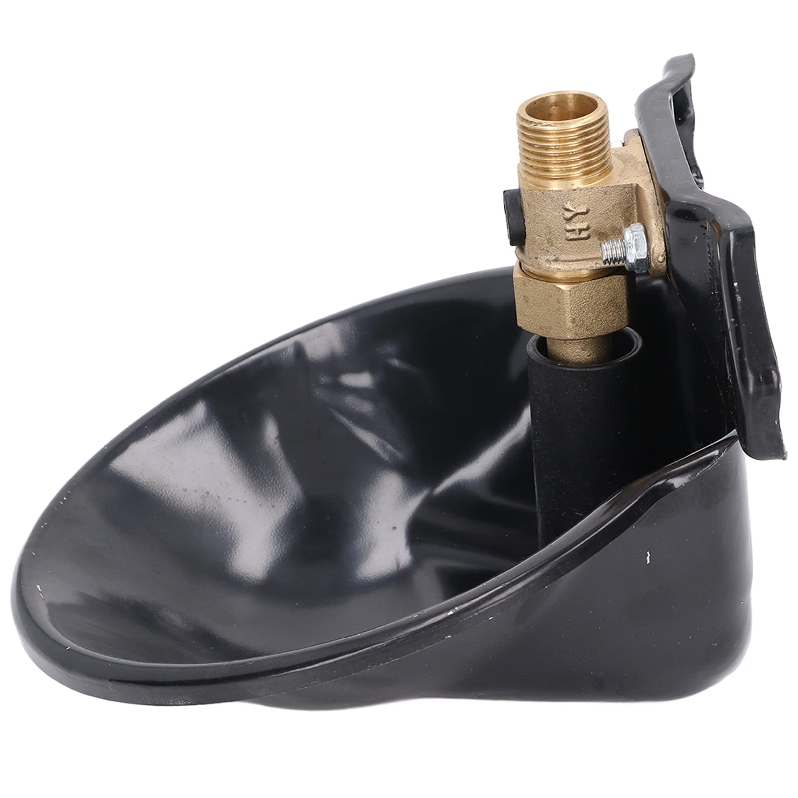 Yosoo 13cm Stainless Steel Automatic Pet Water Bowl with Touch Switch - Self-Filling Waterer for Horses, Cattle, Goats, Sheep & Dogs - Perfect for Barns, Farms, and Outdoor Animal Hydration