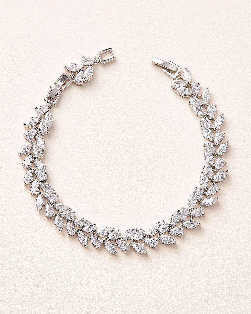 Thalia CZ Bracelet for Women - Elegant Cubic Zirconia Crystal Bracelet Jewelry Gift for Her - Perfect for Parties, Weddings & Special Occasions