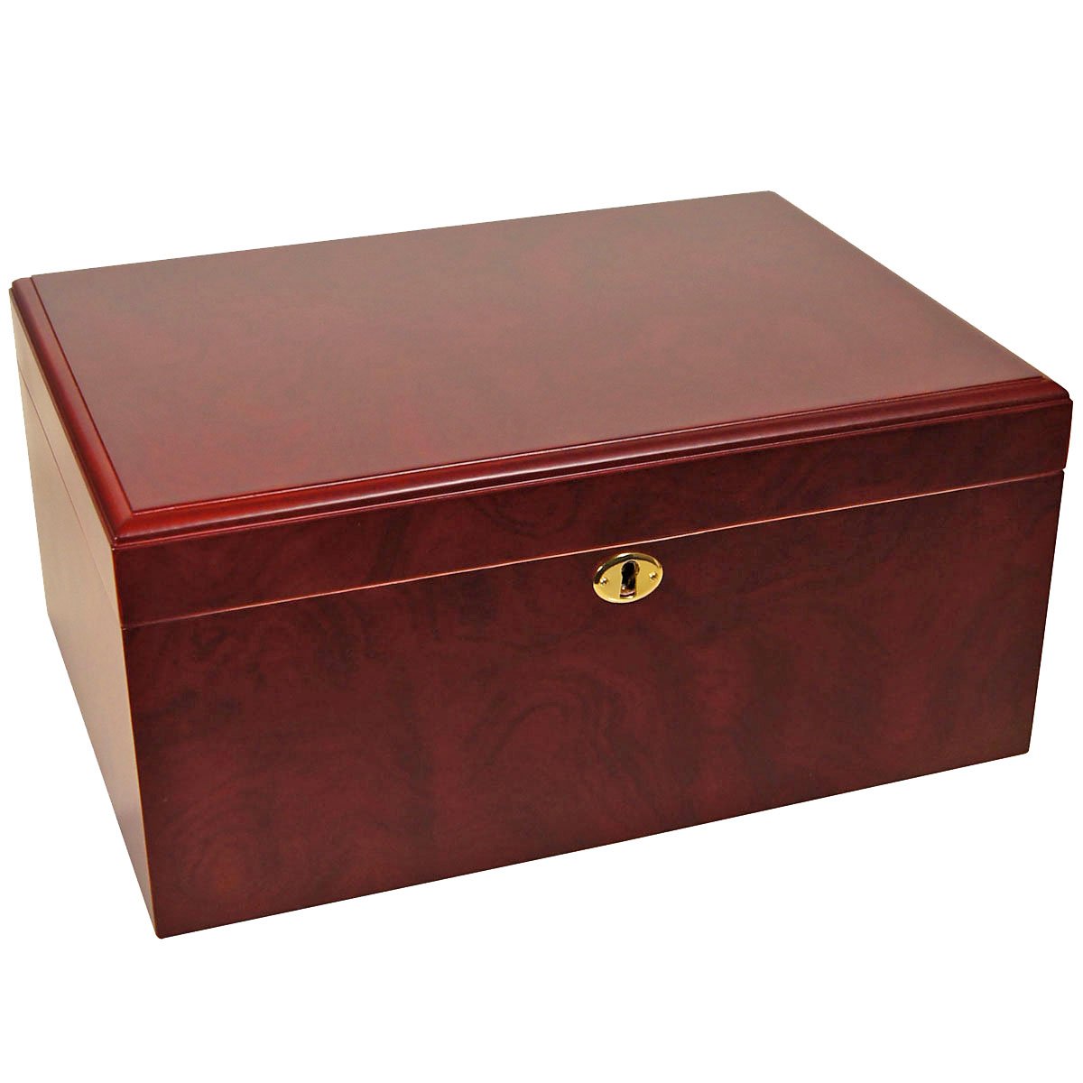 Premium Clasico Rosa Rosewood Desktop Humidor - Holds 100 Cigars | Airtight Seal & Humidity Control | Perfect for Home, Office, or Cigar Lounge Use
