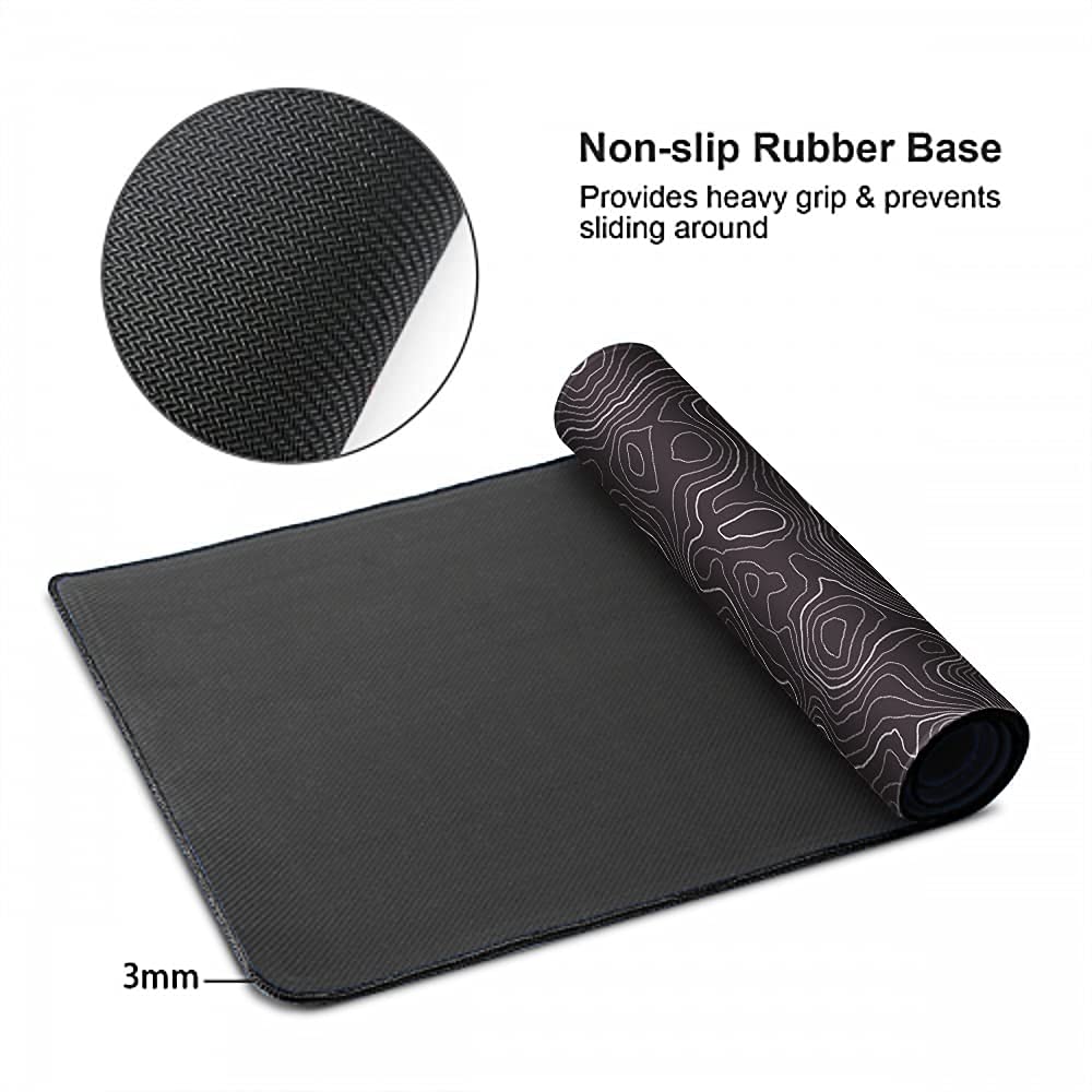 Keepcute Large Topographic Mouse Pad - 35.4