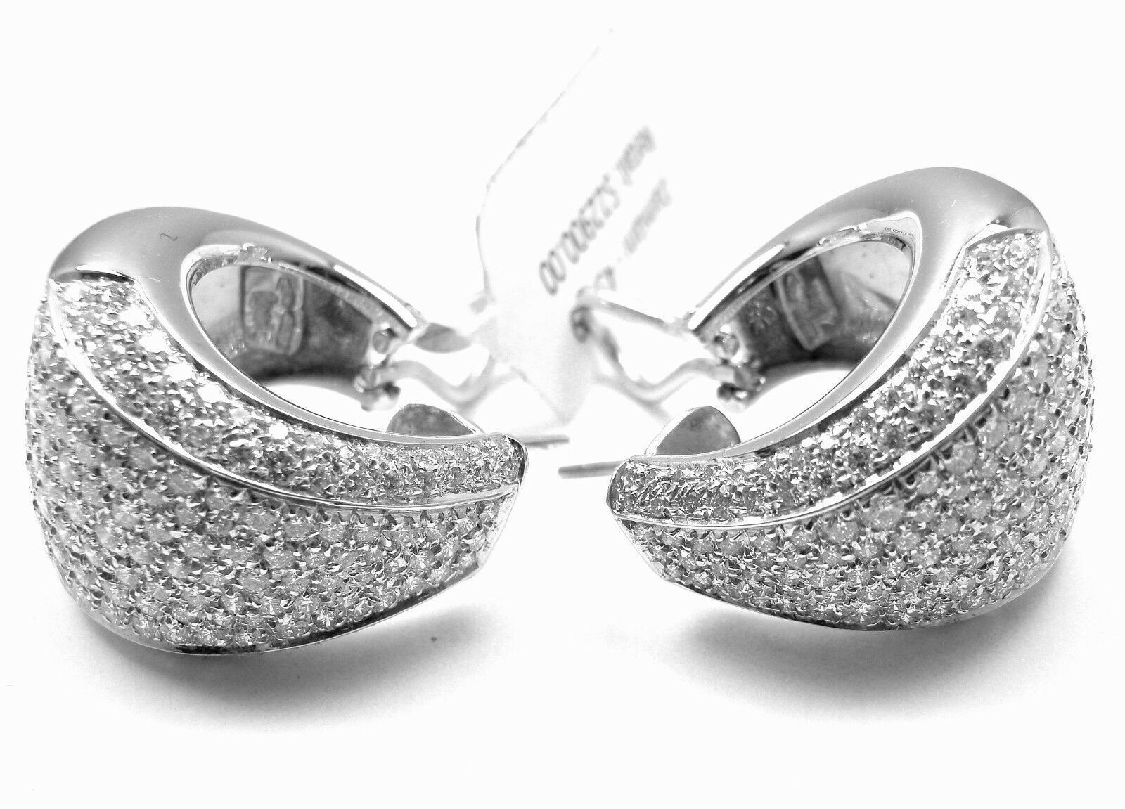 Authentic Damiani Da Definire 18k White Gold 3.09ct Diamond Earrings - Luxury Women's Jewelry for Weddings, Anniversaries & Special Occasions