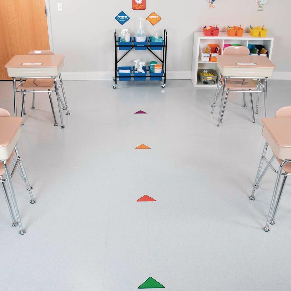 Really Good Stuff EZ Stick Safety First Floor and Wall Decals - 16 Die-Cut Decals for Kids' Playroom, Classroom & Home Safety