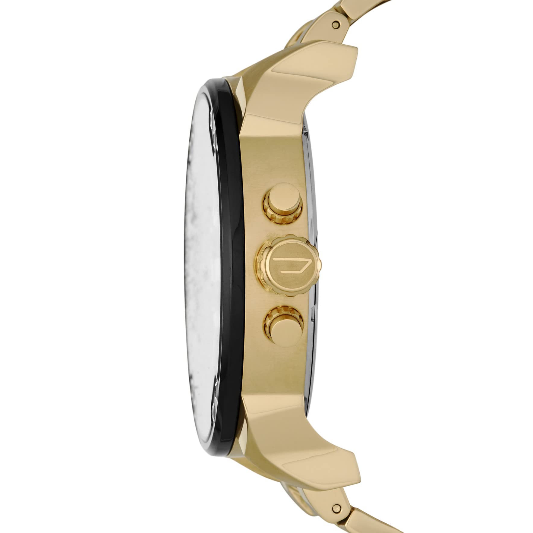 Diesel Mr. Daddy 2.0 Men's Chronograph Watch - Stainless Steel Case, Black & Gold Color (Model DZ7333) | Perfect for Business, Casual Wear & Special Occasions