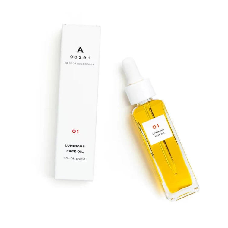 01 Luminous Face Oil - Brightening & Hydrating Facial Oil for Glowing Skin | Day & Night Moisturizer for Dry, Dull Skin - Perfect for Daily Skincare Routine & Makeup Prep