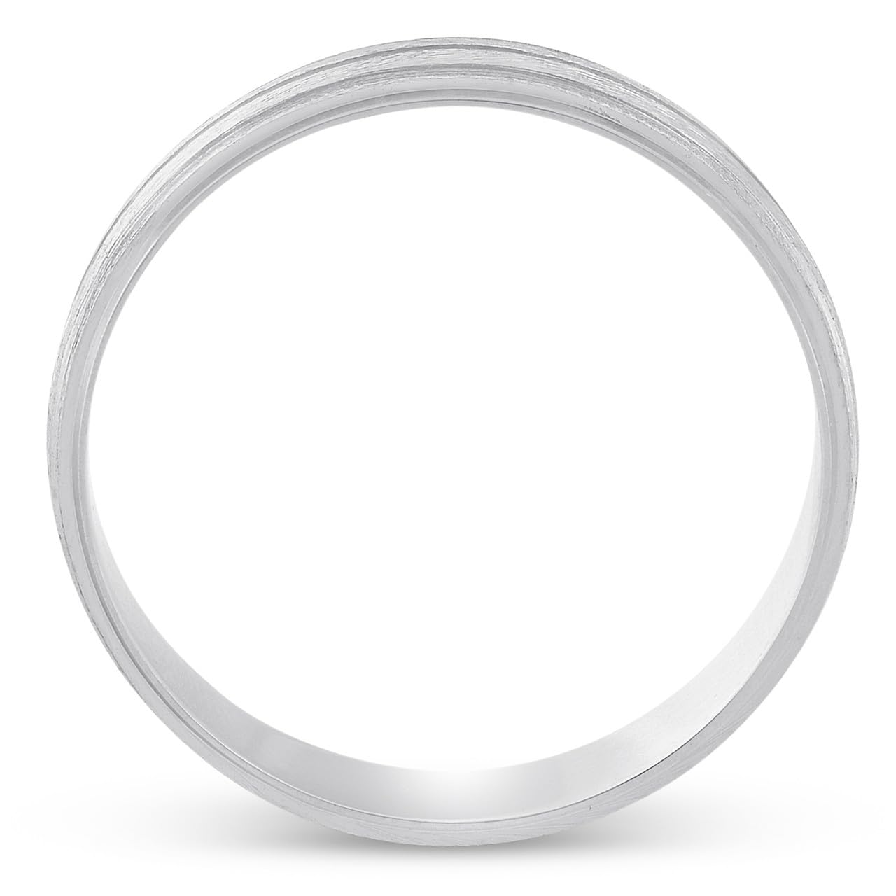 Platinum 5mm Brushed Finish Men's Wedding Band - Handcrafted Luxury Ring for Grooms, Engagements & Anniversaries - Perfect for Formal Occasions, Proposals & Daily Wear