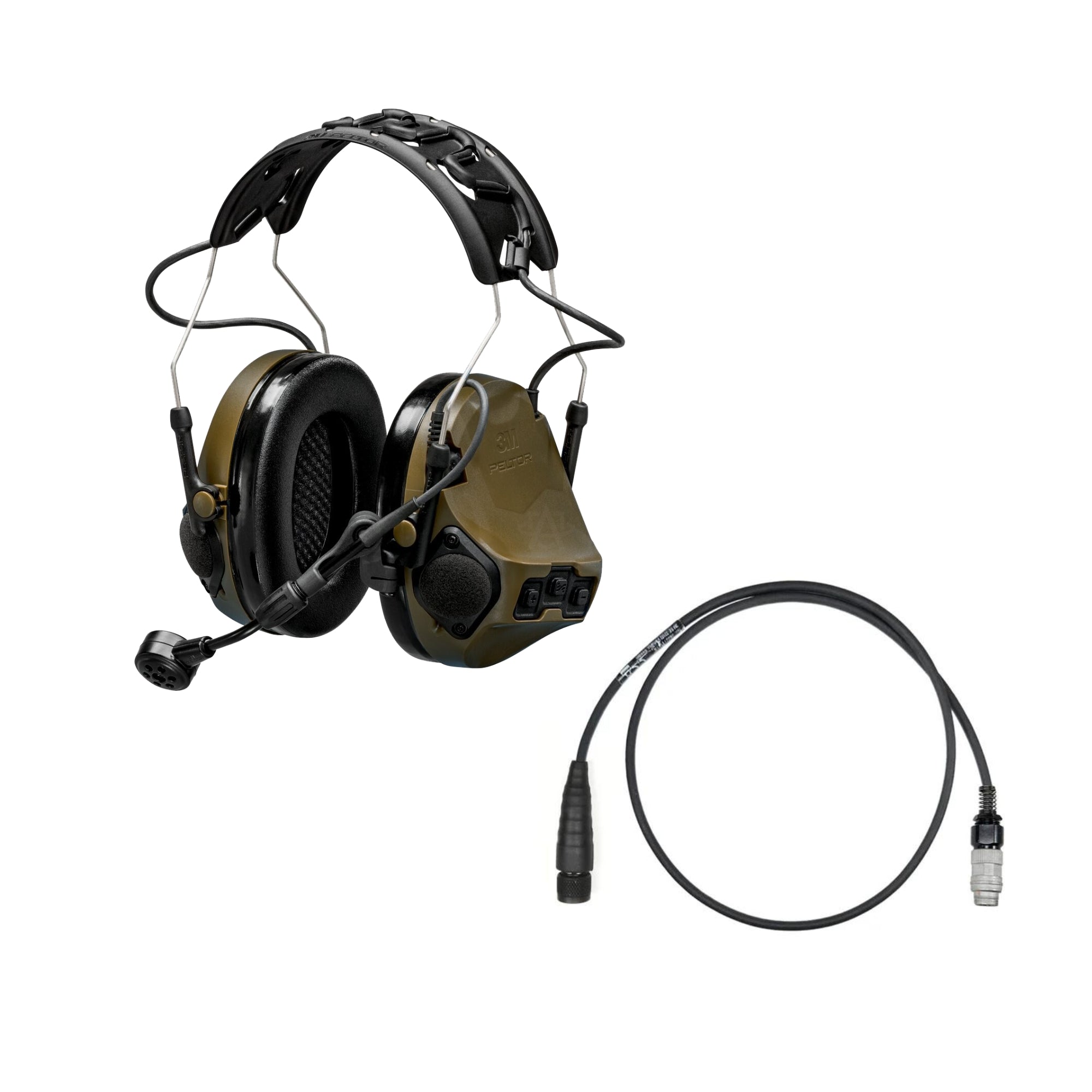 3M Peltor ComTac VII Military-Grade Tactical Headset with TMAS Technology - Hearing Protection & Communication for Special Forces, Police & Shooting Enthusiasts - Ideal for Combat Training, Range Shooting & Tactical Operations