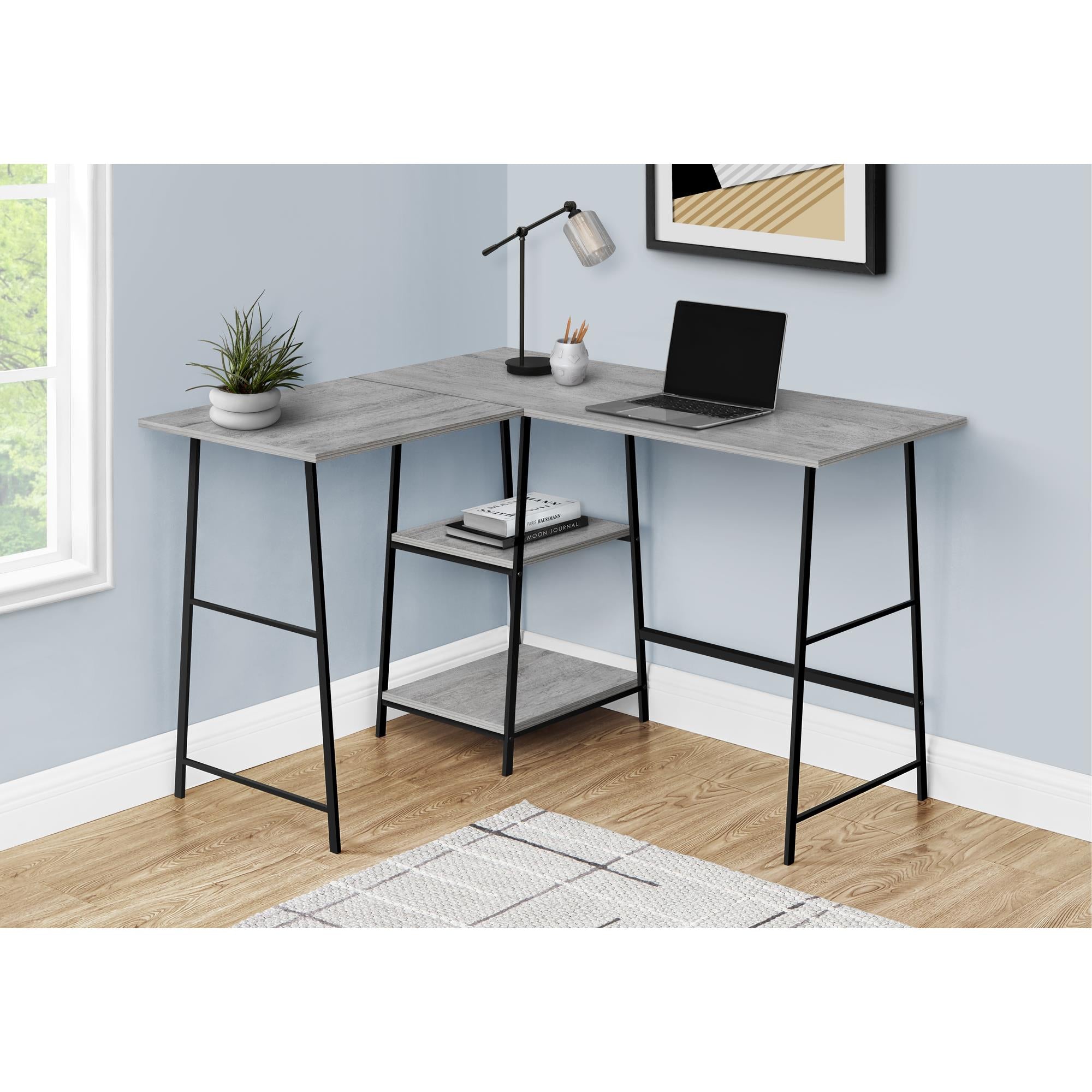 Monarch Corner Computer Desk I 7591 - Stylish Home Office Furniture for Small Spaces & Modern Workspaces