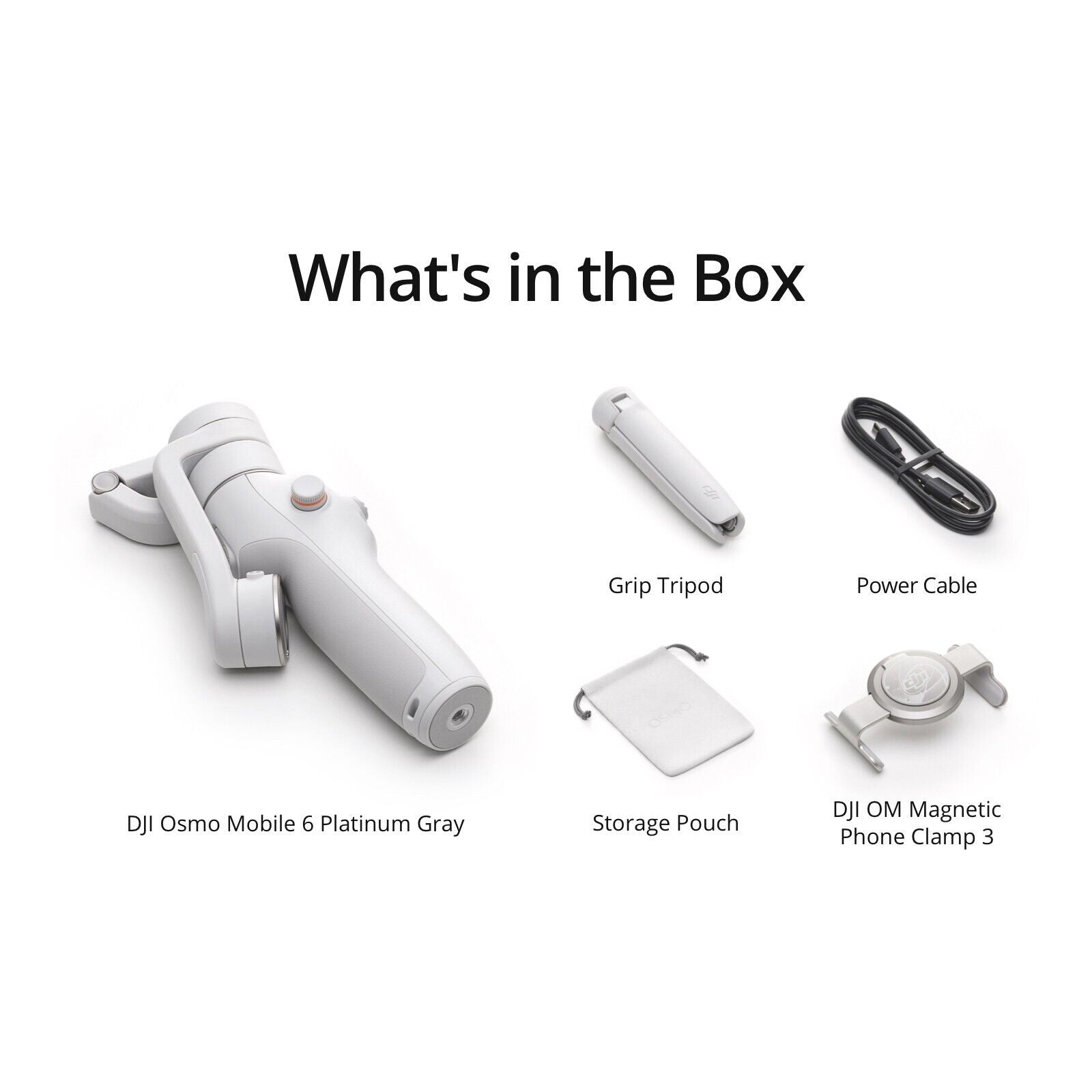 DJI Osmo Mobile 6 Smartphone Gimbal Stabilizer - Platinum Gray for Smooth 4K Videos & Photos | Perfect for Vlogging, Travel & Social Media Content Creation