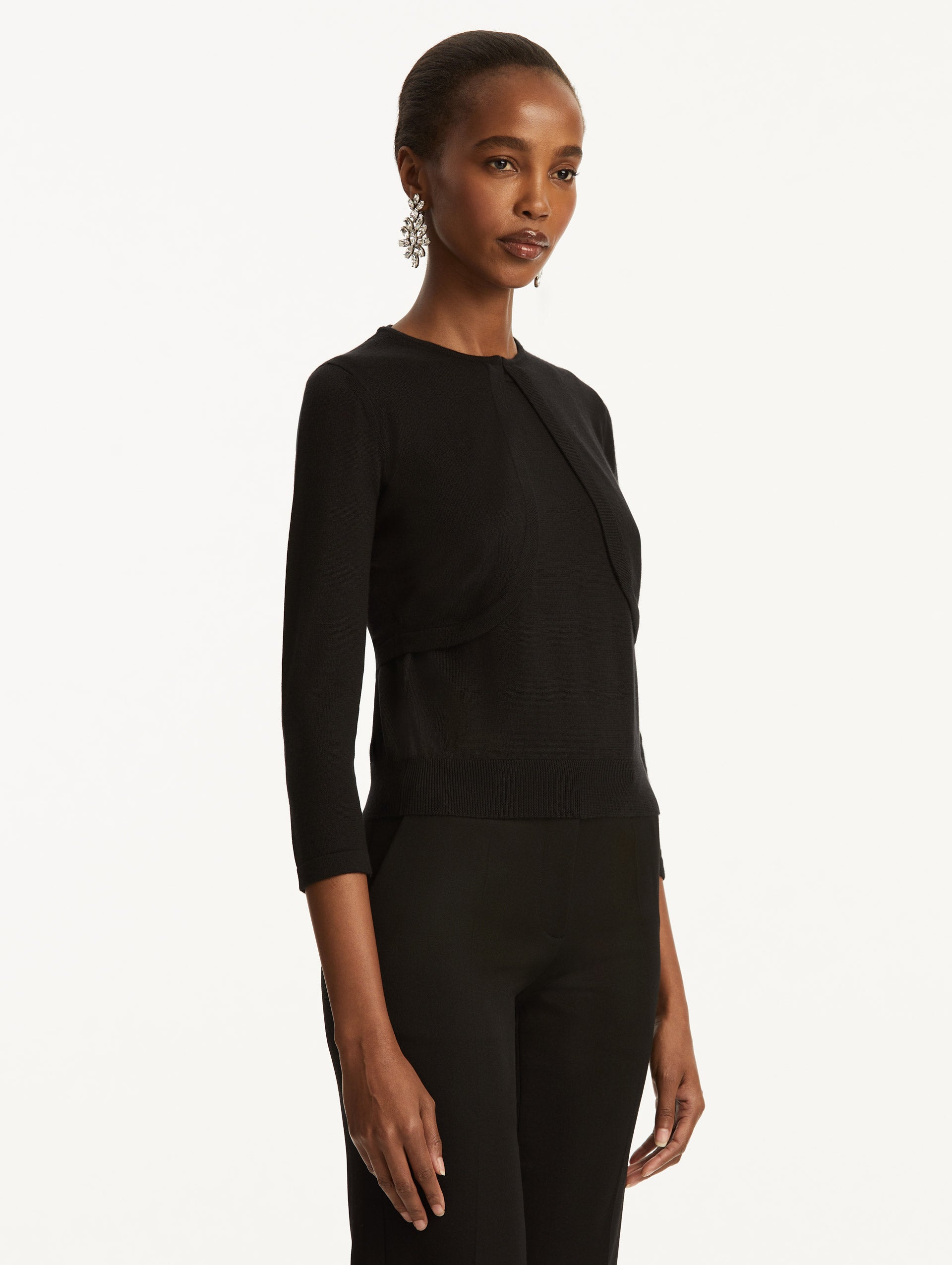 Women's Stylish Wool Blend Bolero Shrug - Elegant & Warm for Fall & Winter - Perfect for Weddings, Parties & Office Wear
