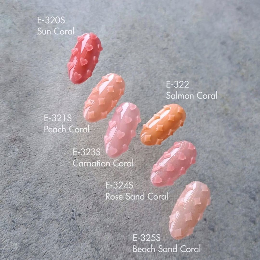 Kokoist E 323S Carnation Coral Gel Polish - Long Lasting Nail Art Gel for Manicures & Pedicures - Perfect for Salon Professionals & DIY Nail Enthusiasts