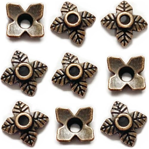 Copper Leaf Bead Cap - 500Pc