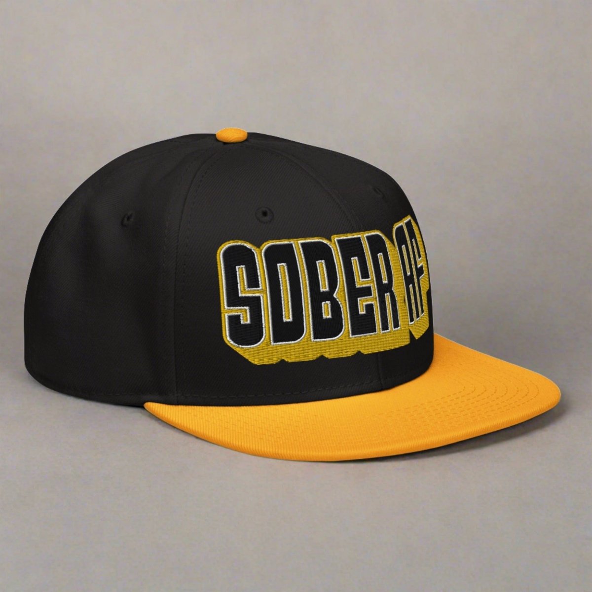 SOBER AF High Profile Snapback Hat - Adjustable Dad Hat for Men & Women - Trendy Streetwear Cap for Casual, Hip Hop, and Urban Fashion