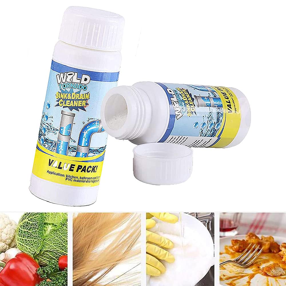 Powerful Pipe Dredge Cleaner for Kitchen Sink & Toilet - 2PCS