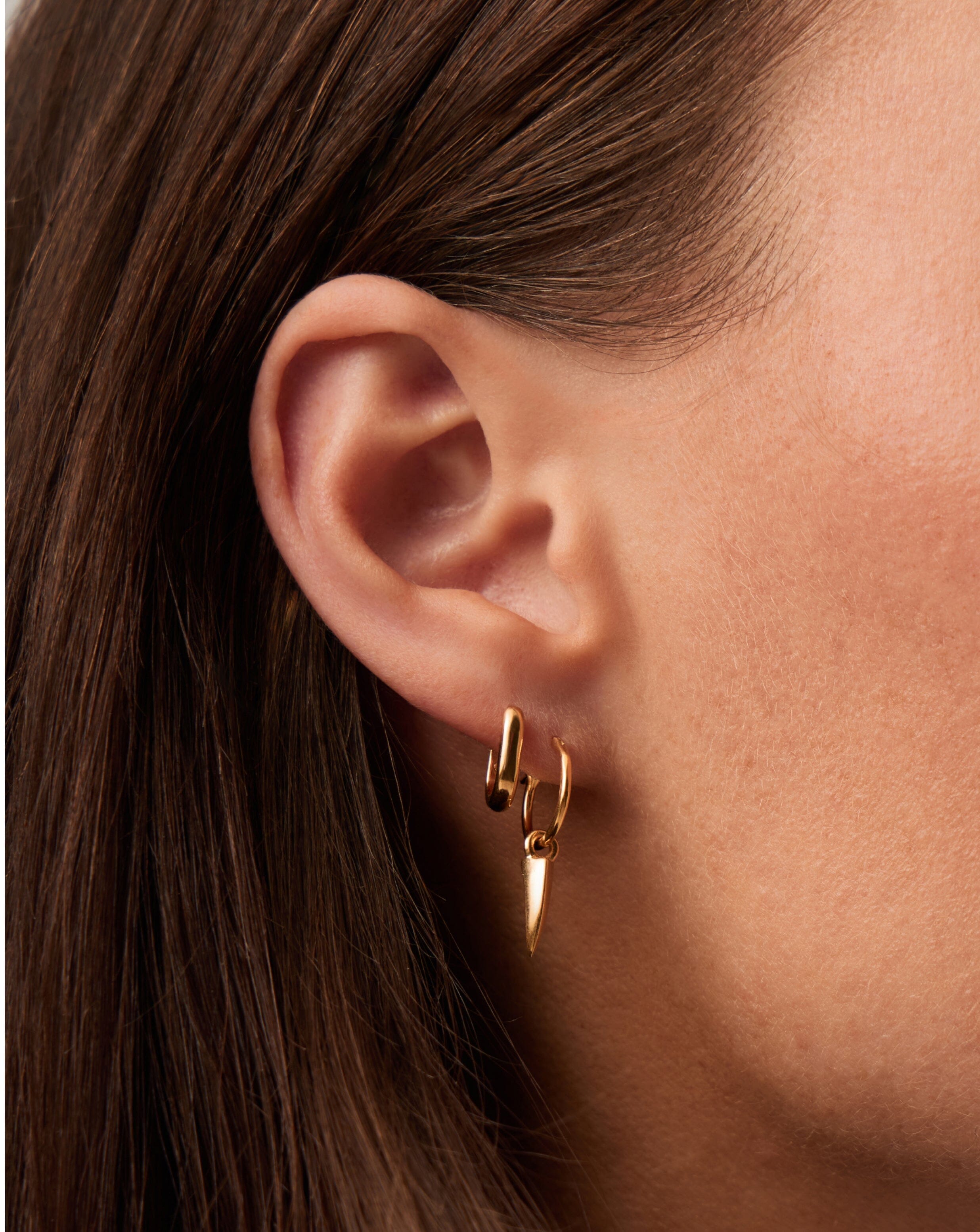 Classic Ovate Huggie Hoop Earrings | 18k Recycled Gold Vermeil on Recycled Sterling Silver | Perfect for Everyday Wear, Date Nights & Gifts