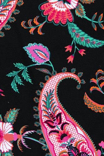 Black Multi Paisley Floral