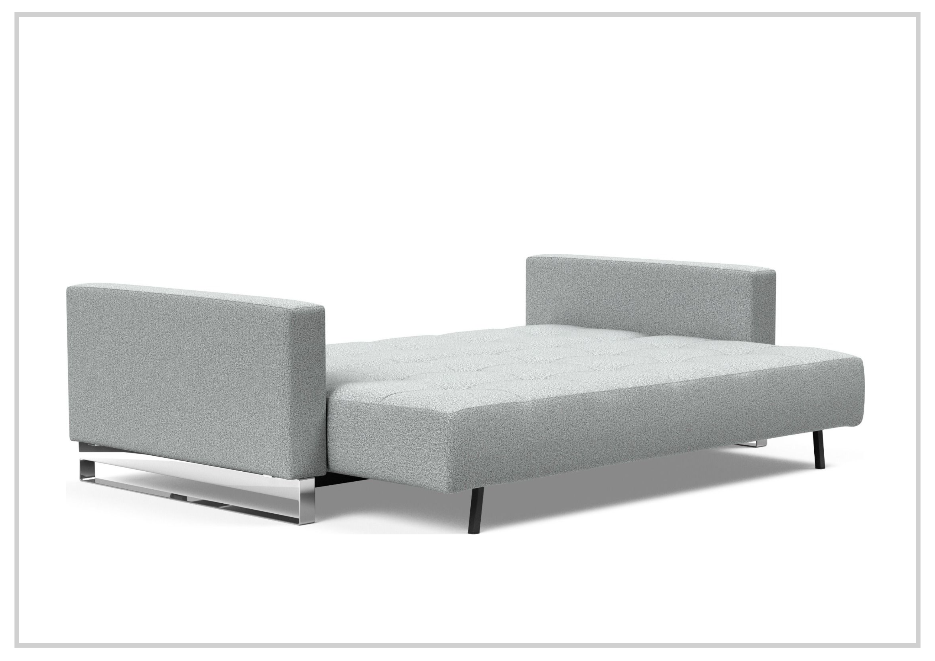 Innovation Living Cassius 2-Seater Fabric Sleeper Sofa with Ottoman - Convertible Sofa Bed for Small Spaces, Guest Room & Apartment Living - Perfect for Overnight Guests & Cozy Movie Nights