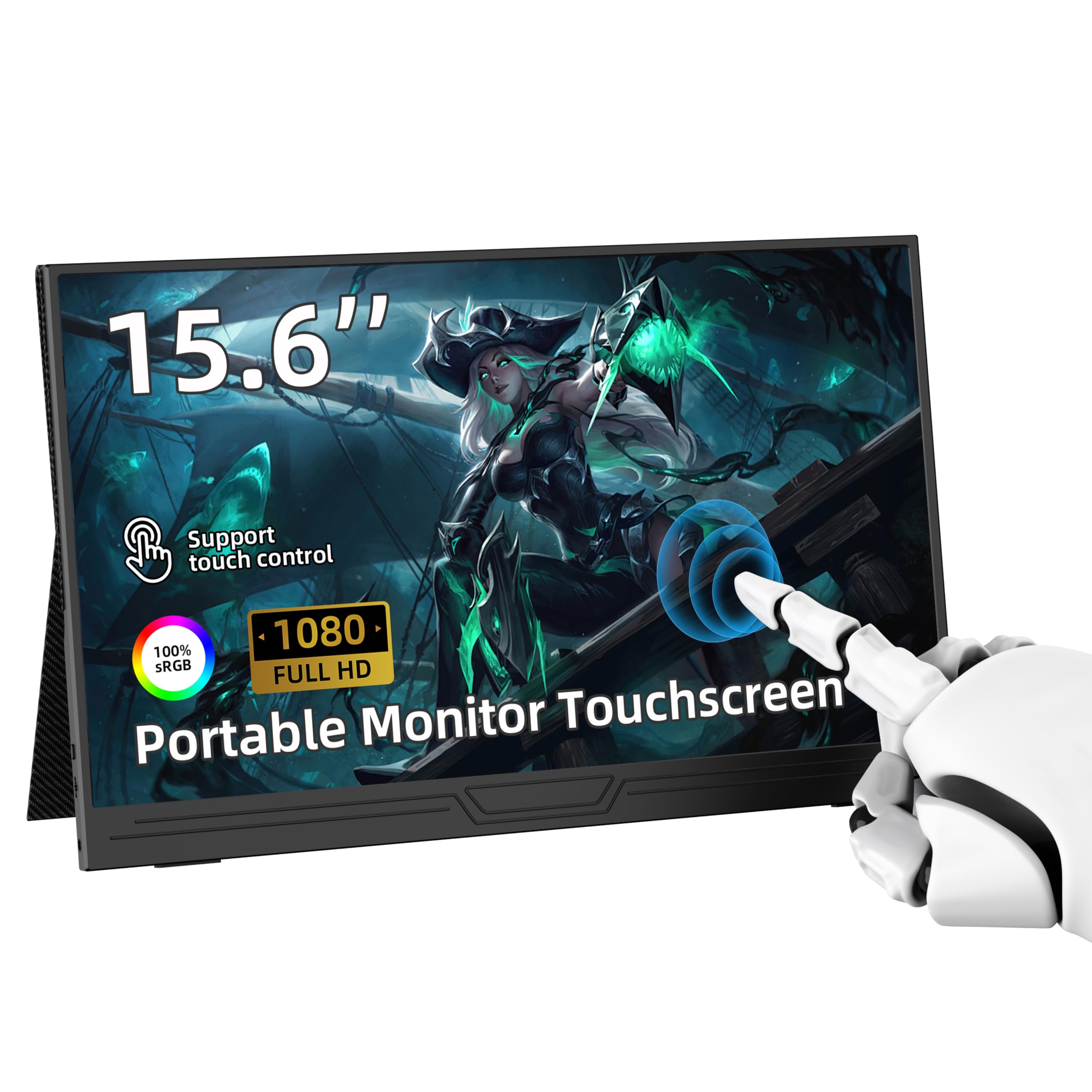 Portable Touchscreen Monitor - 15.6