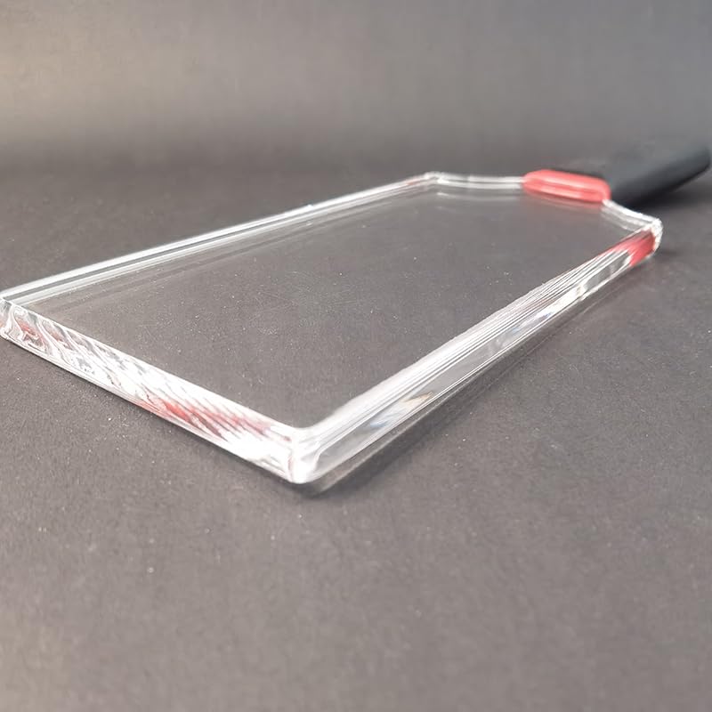 Premium Clear Acrylic Spanking Paddle - BDSM Bondage Toy for Couples, Adult Spank Whip & Riding Crop Set - 28x9x1 Inch - Perfect for Sensual Play, Roleplay & BDSM Scenes