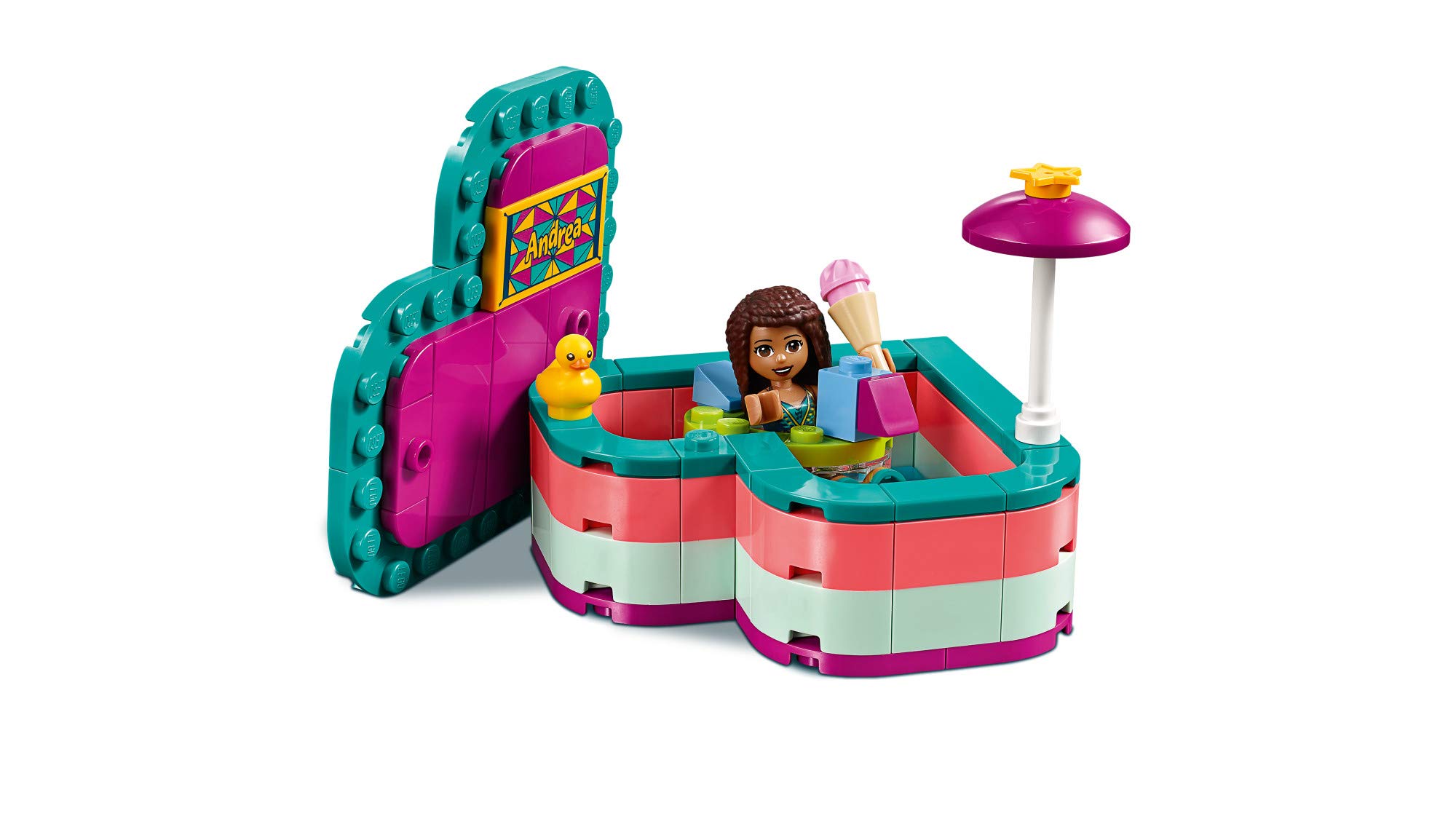LEGO Friends Andrea’s Summer Heart Box 41384 Building Kit - 83 Piece Creative Construction Toy for Kids | Perfect Birthday Gift & Summer Activity for Girls Ages 6+ | Encourages Creativity & Imaginative Play