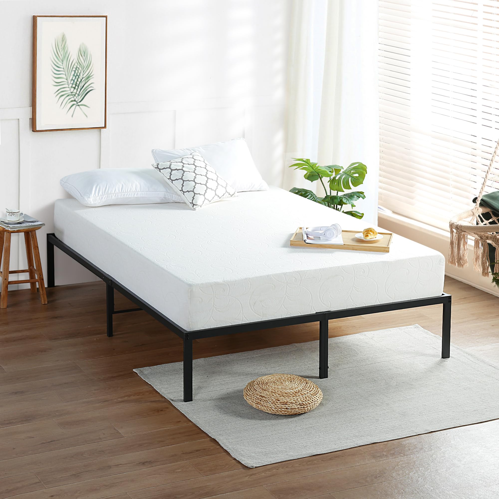 Olee Sleep 9 Inch Full Size Gel Memory Foam Mattress - CertiPUR-US Certified, Medium Firm, Pressure Relief & Cooling Comfort - Perfect for Back Pain Relief, Guest Rooms & Dorm Beds