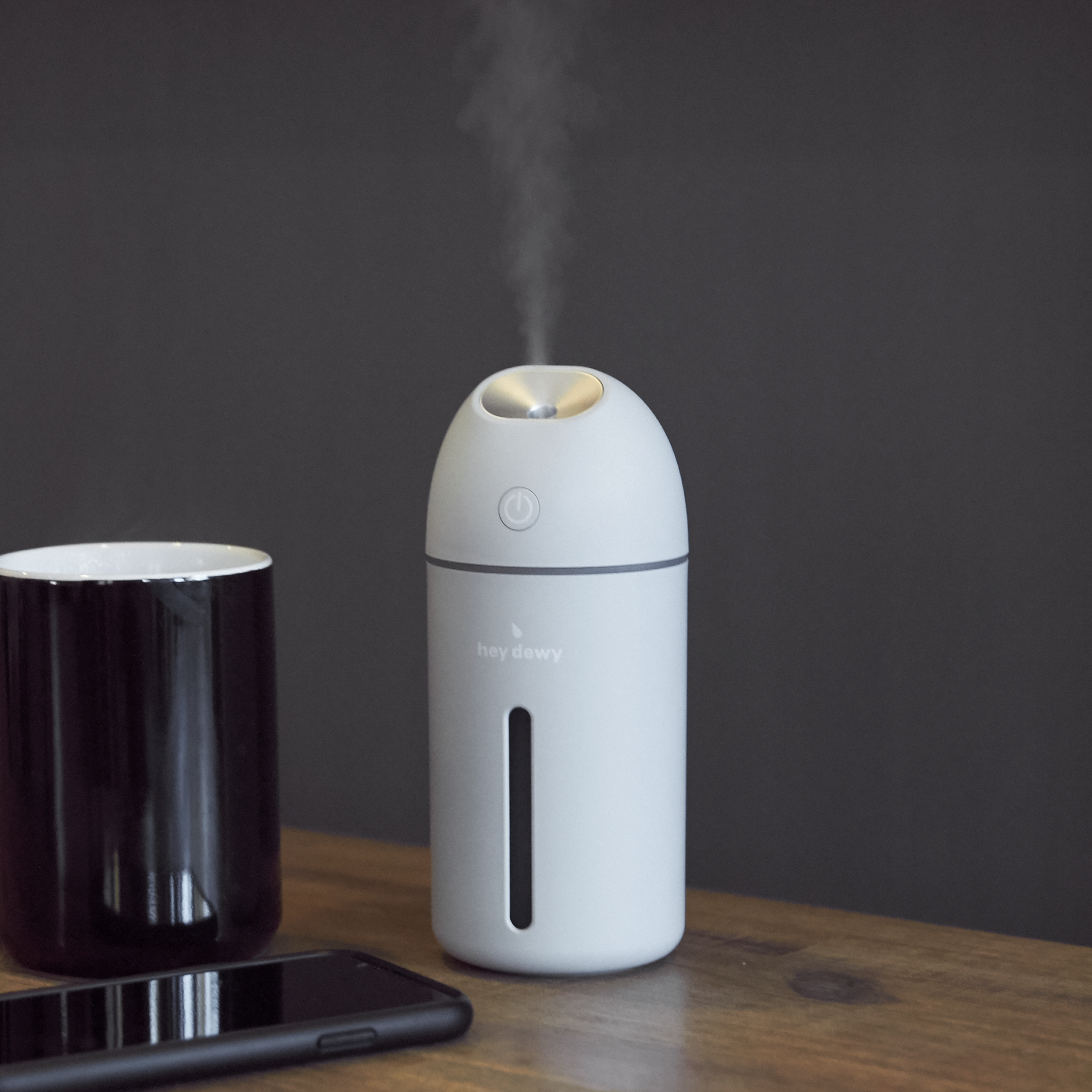 Hey Dewy Wireless Facial Humidifier - Portable USB Rechargeable Moisturizing Device for Dry Skin Care - Perfect for Home, Office & Travel Use