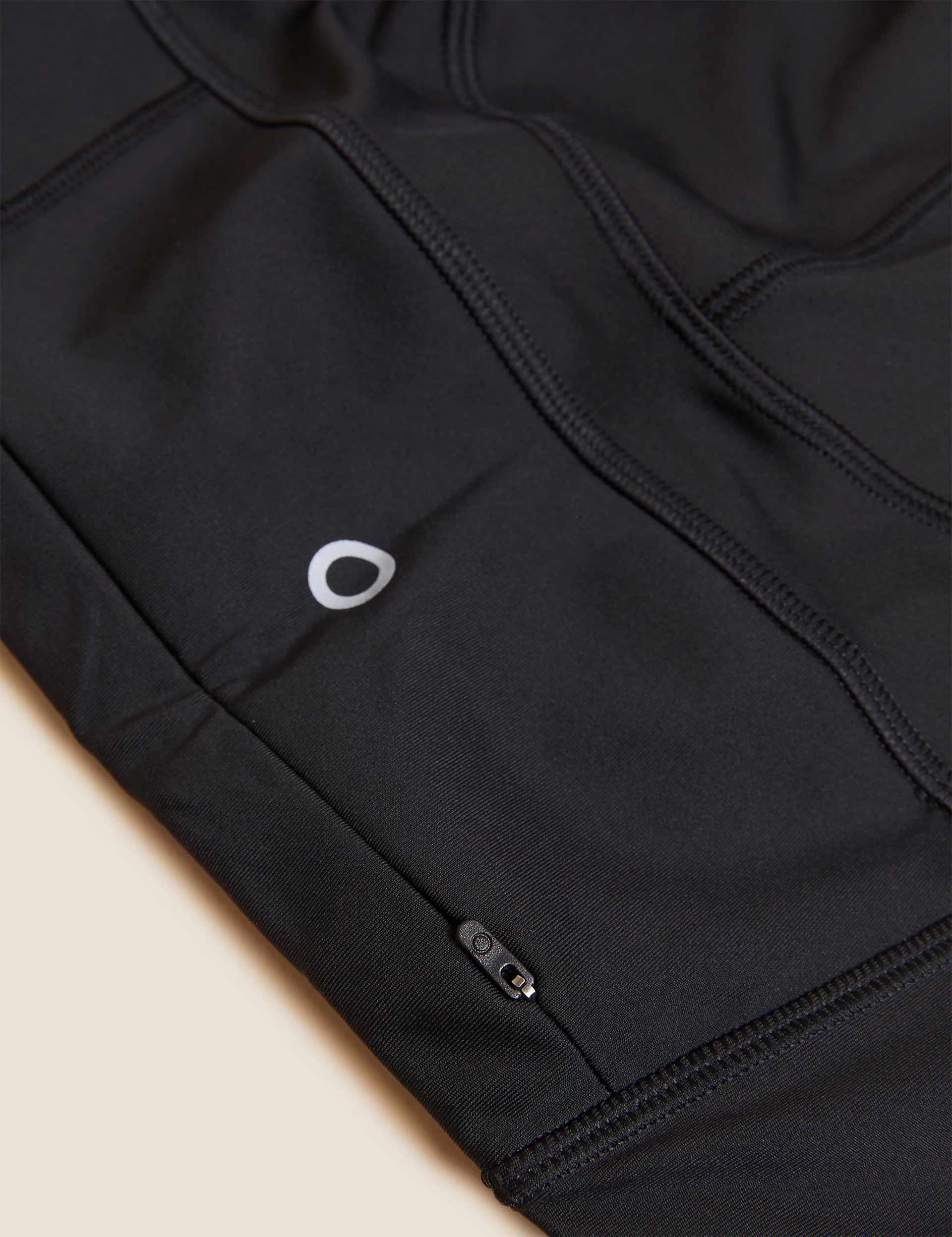 Go Move High-Waisted Cropped Gym Leggings for Women - Black - Workout, Yoga & Running - Comfortable & Stretchy Activewear
