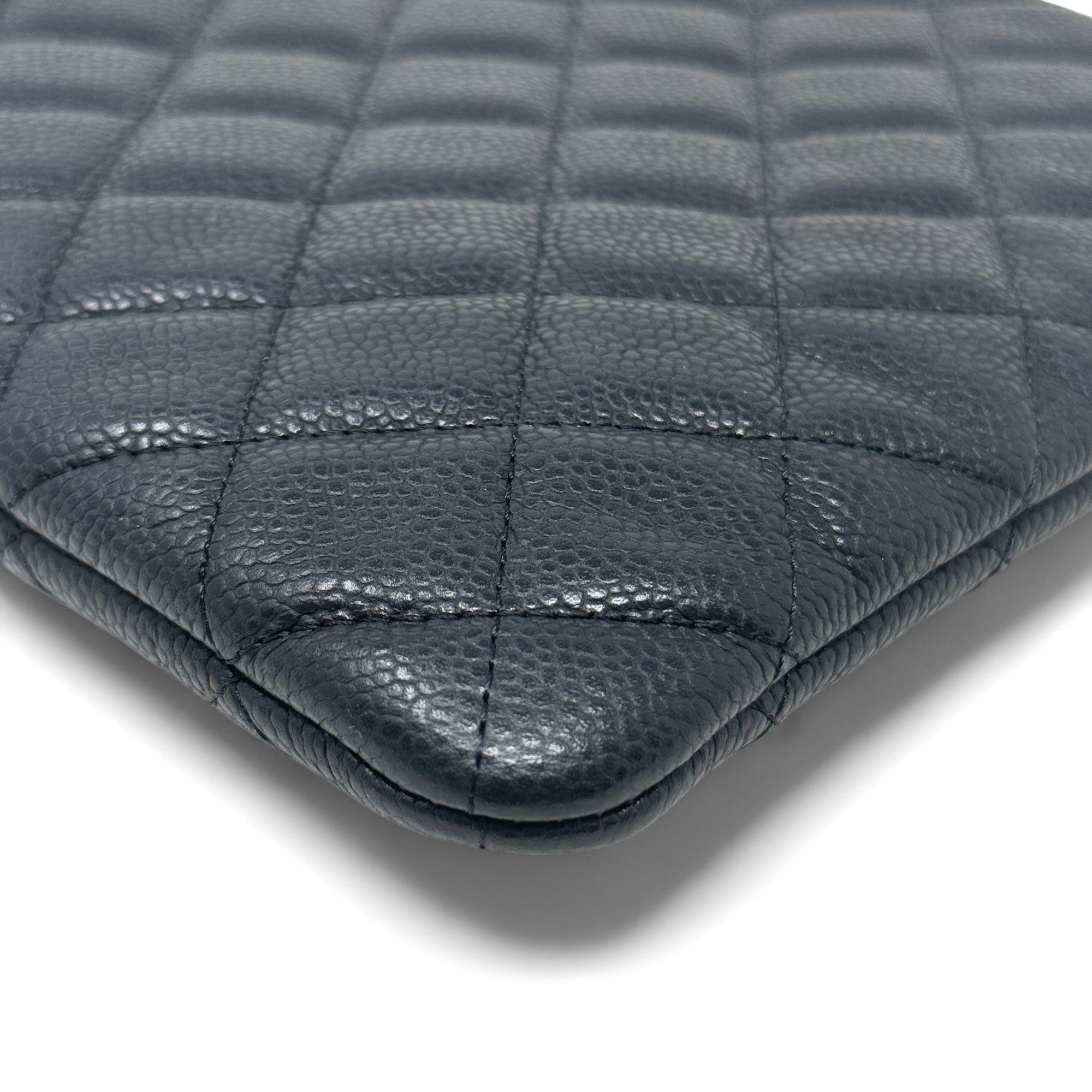 Chanel Black Small O Case Pouch - Luxury Leather Cosmetic Bag for Women | Perfect for Makeup, Travel & Everyday Essentials
