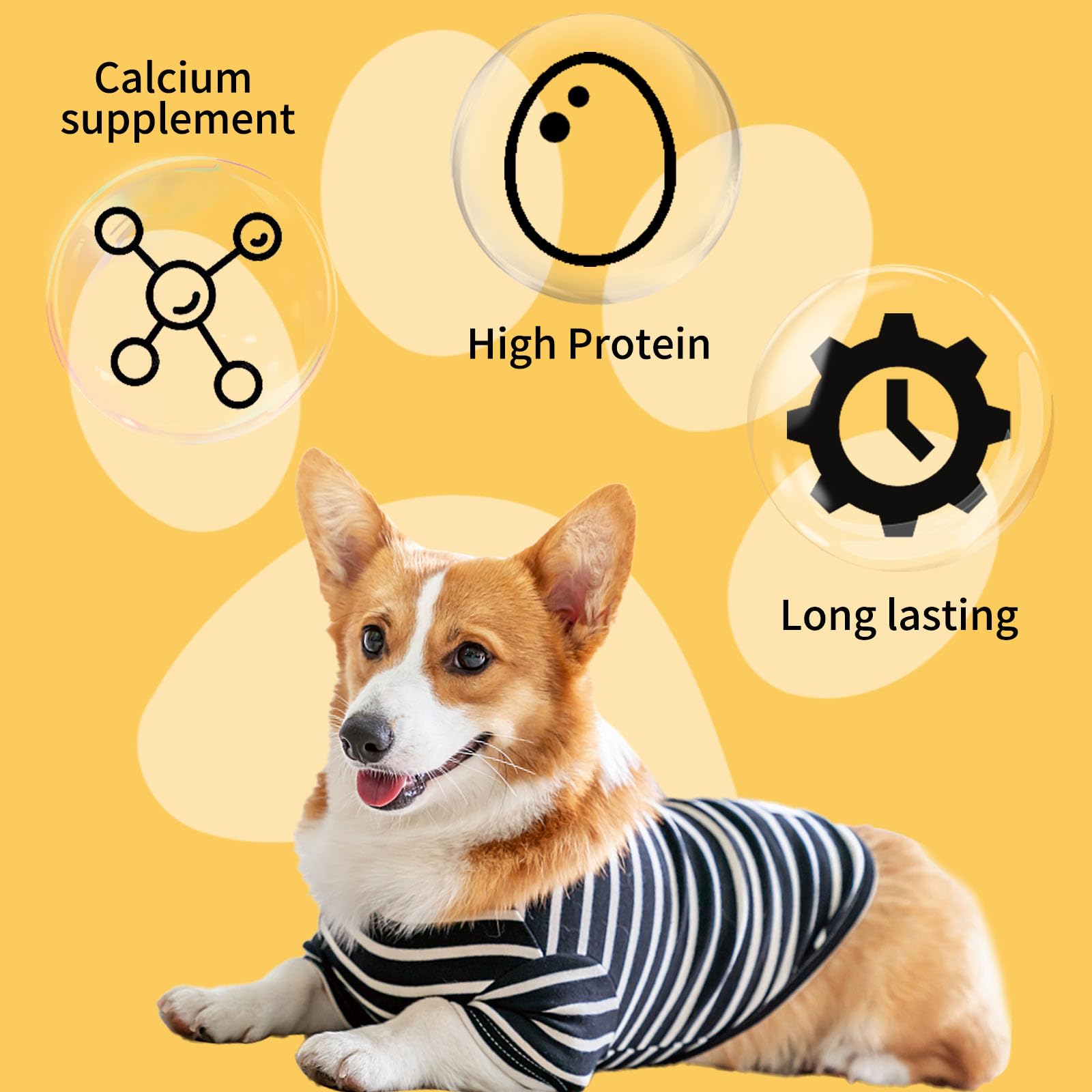ASMPET Grain-Free Dog Treats - Chicken Wrapped Beef Cartilage, High Protein & Low Fat, Rawhide-Free Healthy Chews for All Dog Sizes (Small, Medium, Large Breeds) 10.6 oz - Perfect for Training Rewards, Dental Health & Long-Lasting Chewing