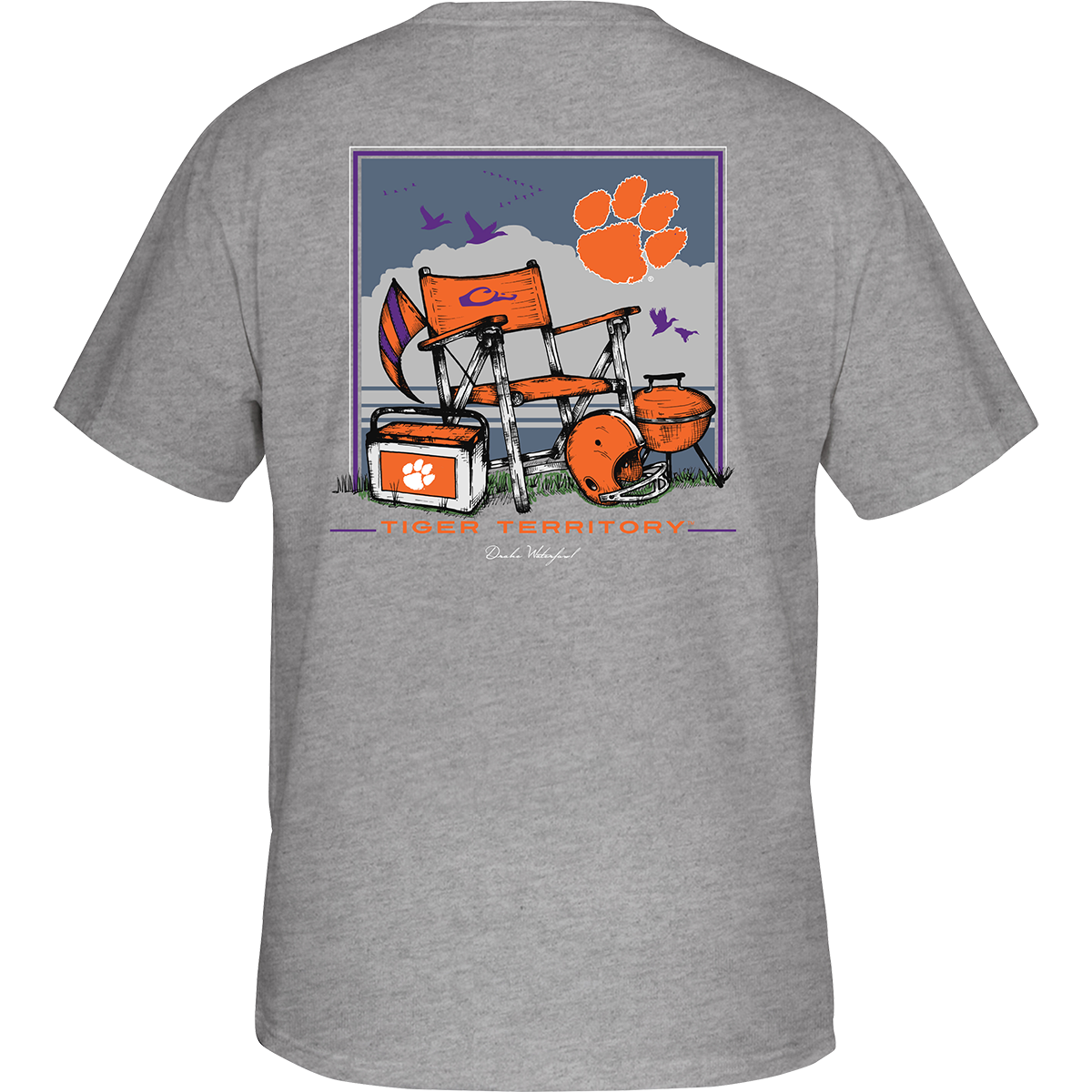 Clemson Tigers Beach T-Shirt - Comfortable Cotton Short Sleeve Shirt for Men & Women - Perfect for Game Day, Vacation & Summer Outings