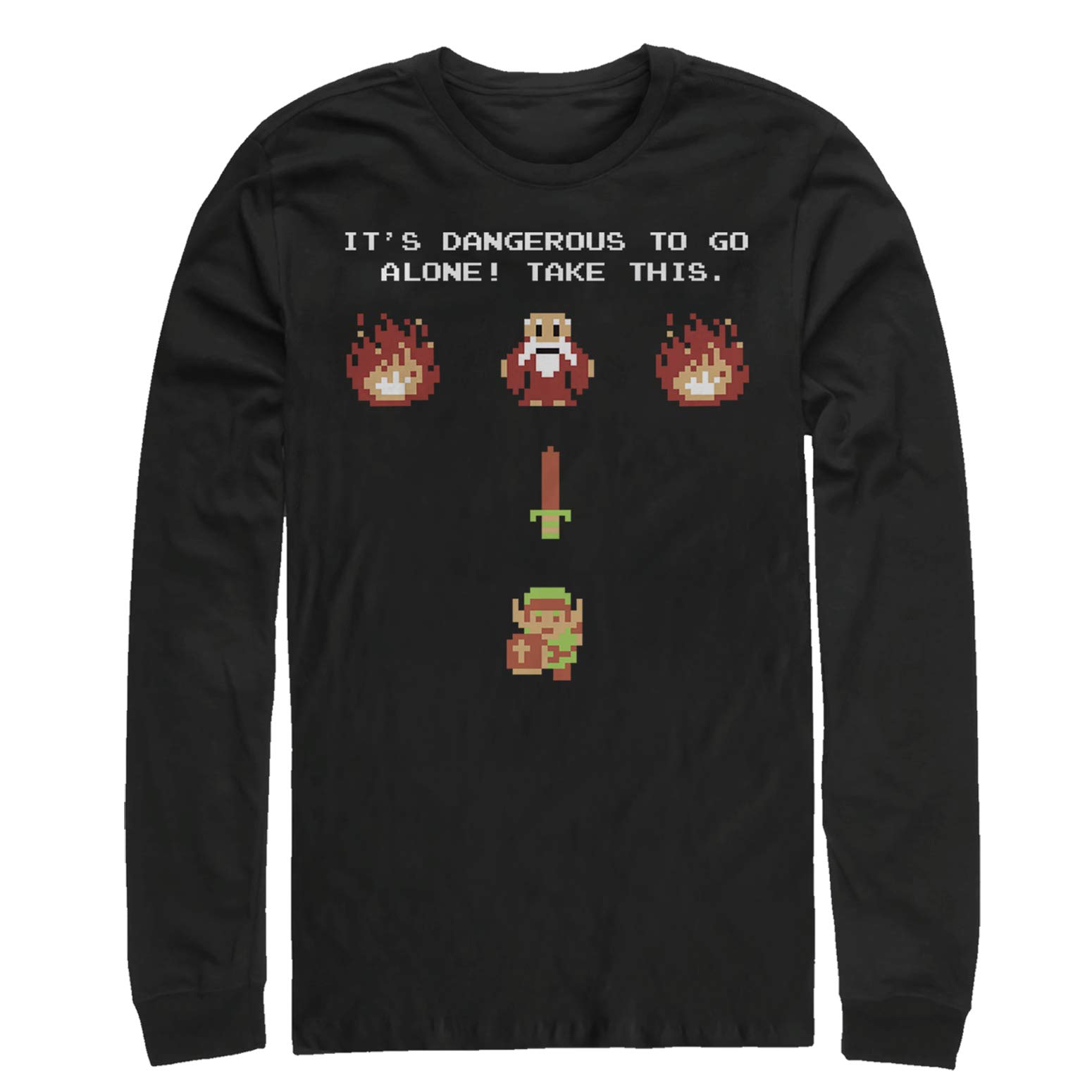 Legend of Zelda Men's Long Sleeve T-Shirt - Official Nintendo Licensed Gaming Apparel for Fans - Perfect for Cosplay, Gaming Events & Casual Wear