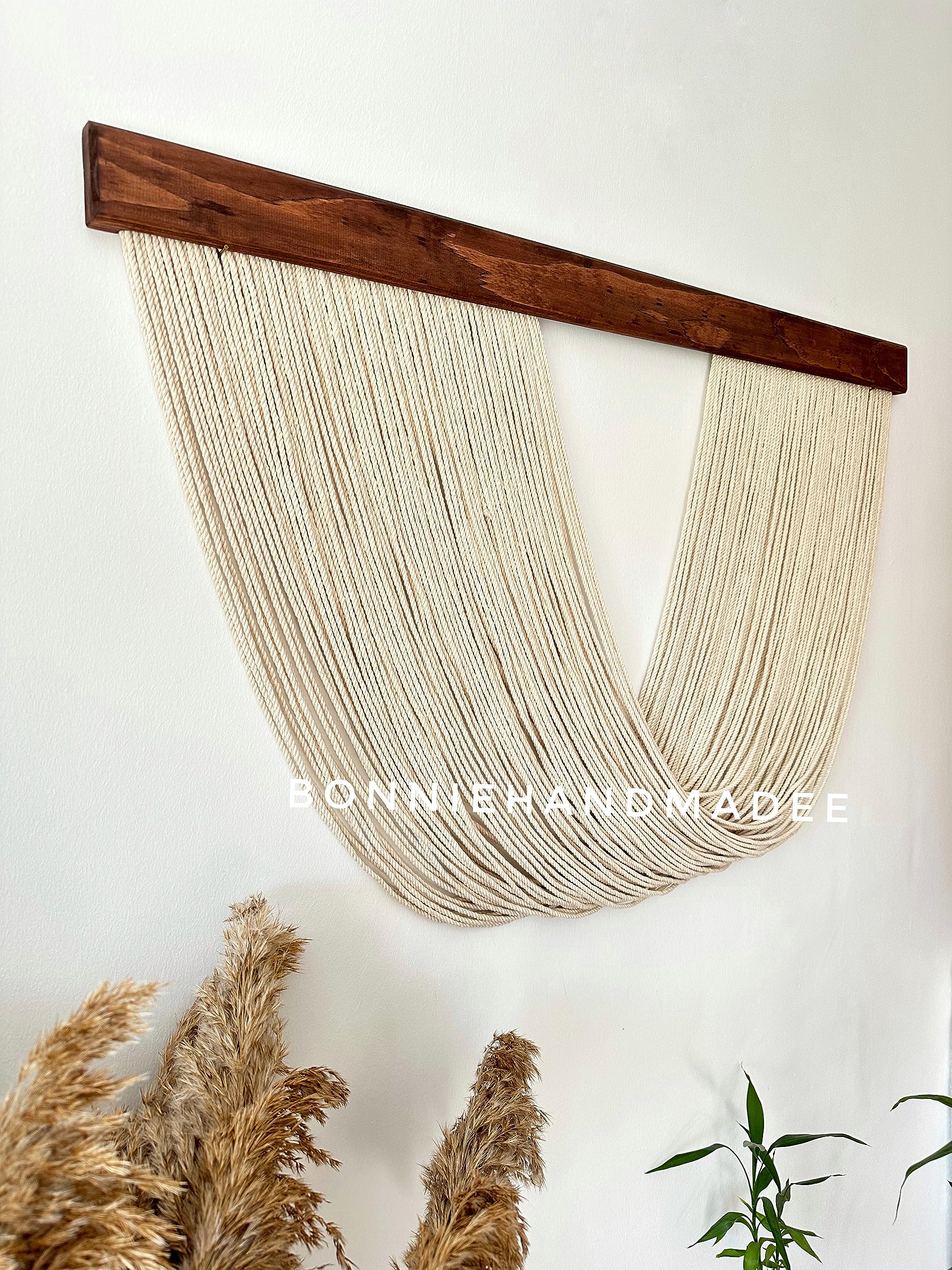 Boho Macrame Wall Hanging - Large Woven Tapestry for Living Room & Bedroom Decor