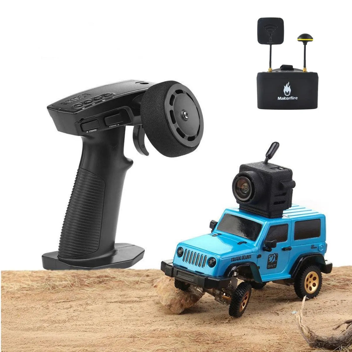 Diatone SNT Wrangler 1:64 Scale 3010 Off-Road RC Car - 4WD Micro FPV Racing Vehicle for Indoor & Outdoor Adventure, Backyard Crawling, and FPV Drone Racing Enthusiasts