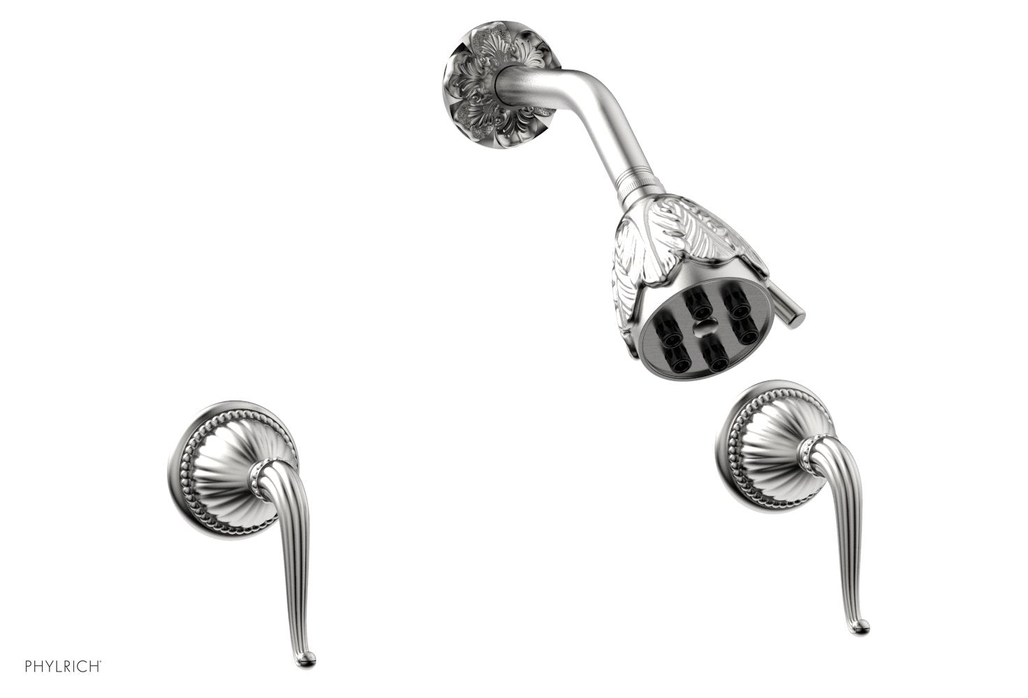 GEORGIAN & BARCELONA Two Handle Shower Set K3141 - Modern Bathroom Faucet with Cross Handles for Bath and Shower - Perfect for Home Renovation and Luxury Bathroom Upgrade