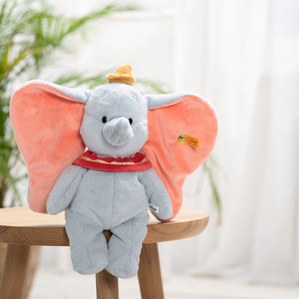 Steiff Disney Dumbo Plush Toy - Soft & Cuddly Collectible Elephant for Kids & Disney Fans | Perfect for Gifts, Nursery Decor & Disney Collections