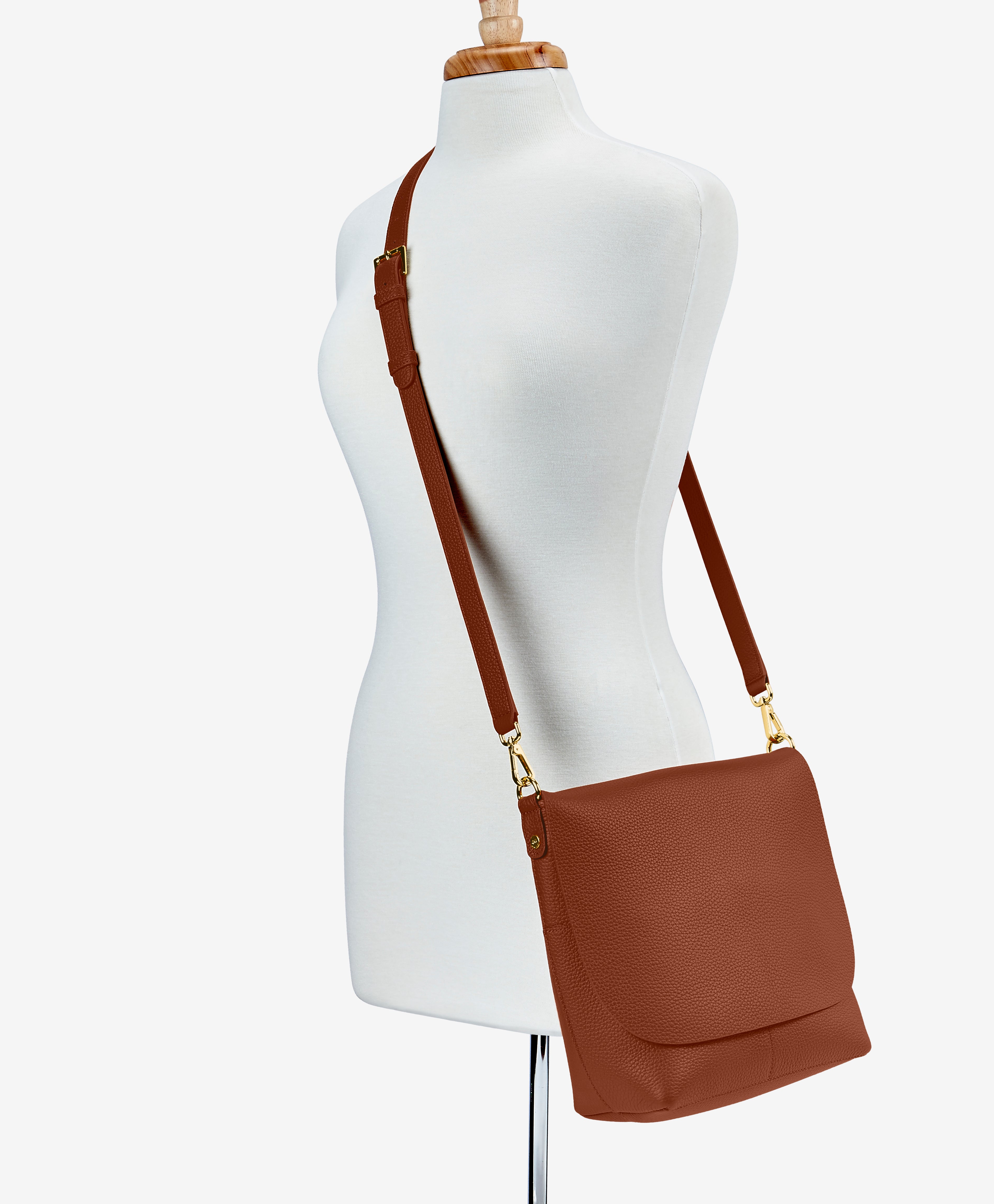 Andie Crossbody Saddle Bag - Genuine Pebble Grain Leather Purse for Women | Stylish Everyday Shoulder Bag for Work, Travel & Date Night