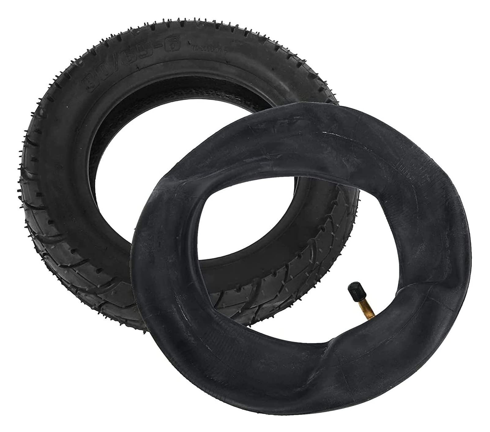 80/65-6 Anti-Slip Inflatable Rubber Tire Tube - Replacement Wheels for Electric Scooters & Balance Bikes | Durable Tires for Commuting, Urban Travel & Outdoor Adventures