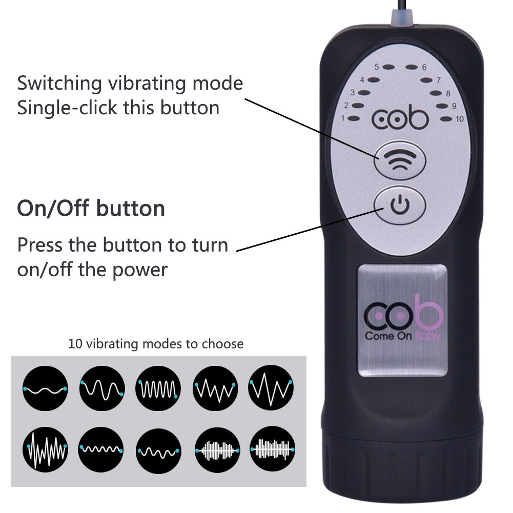 Dual Penis Head Vibrator & Glans Massager - Cob Vibrating Male Masturbator with Multi-Speed Bullet Vibrators - Intimate Couples Sex Toy for Enhanced Pleasure & Sensual Massage - Perfect for Solo Play or Partnered Exploration