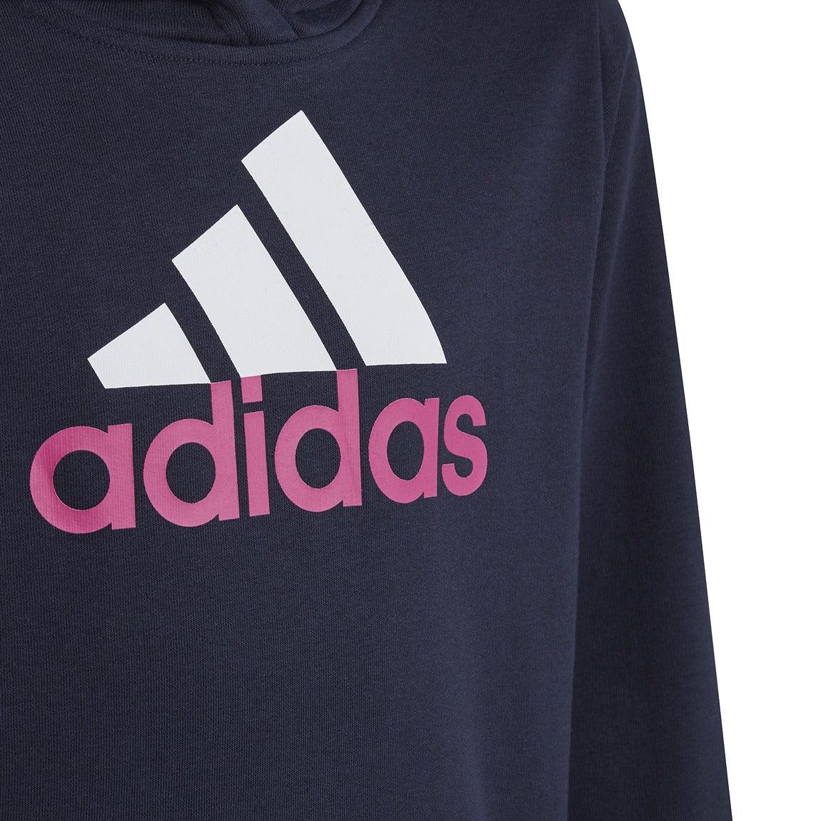 Stylish Two-Tone Big Logo Cotton Hoodie for Girls - Perfect for School, Casual Outfits & Outdoor Activities