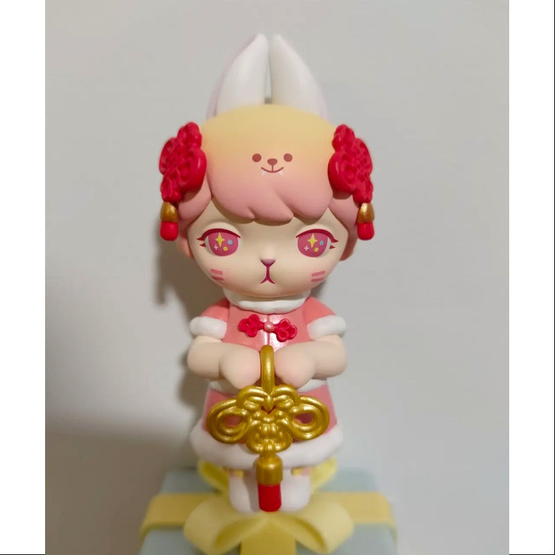 Pop Mart Bunny The Year of Tiger Series - Cute Collectible Figurine for Happiness & Peace | Perfect for Home Decor, Office Display, and Gift Giving