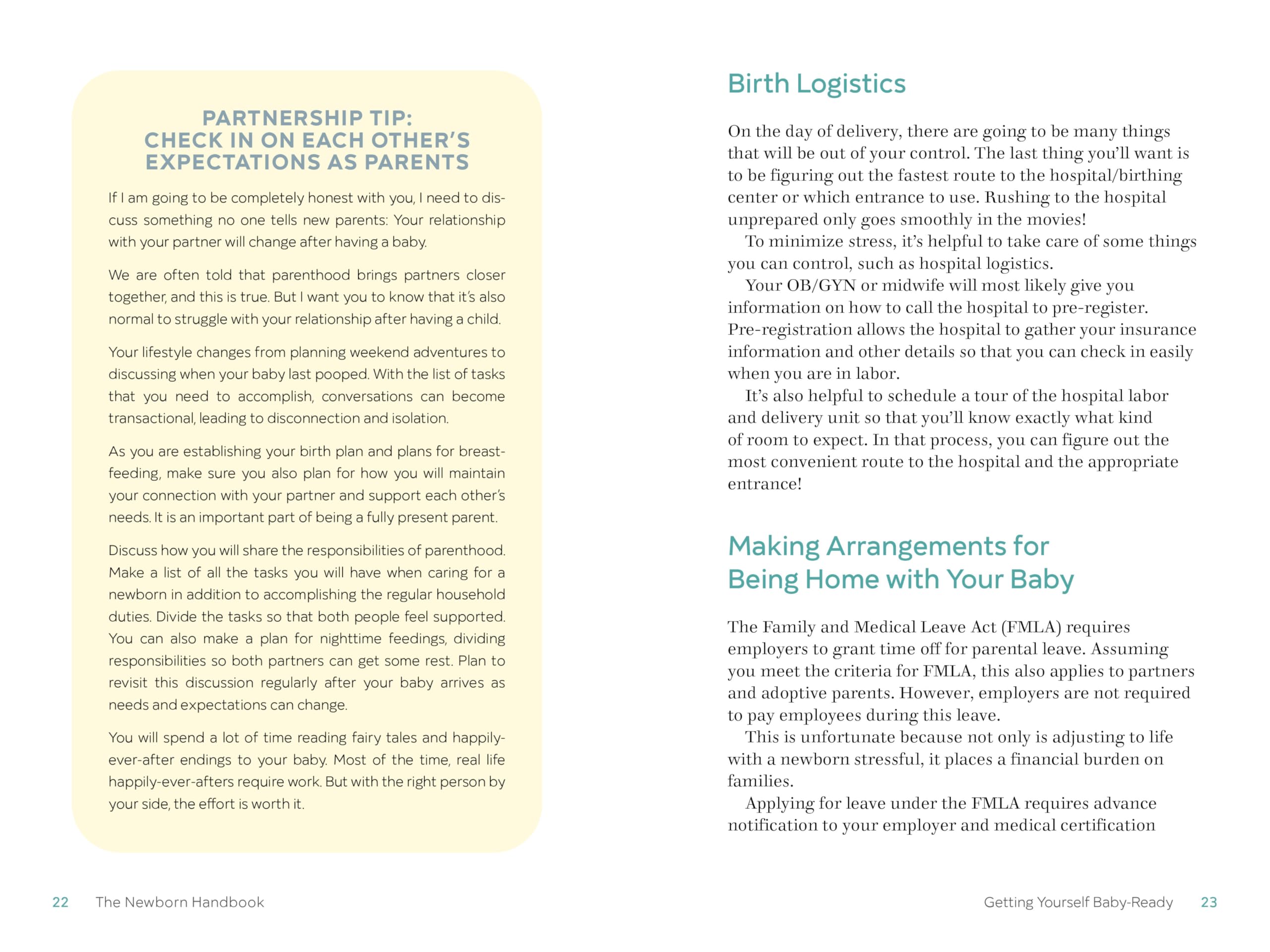 The Newborn Handbook: Essential Guide for Bringing Home Baby - Perfect for First-Time Parents & Baby Care Tips