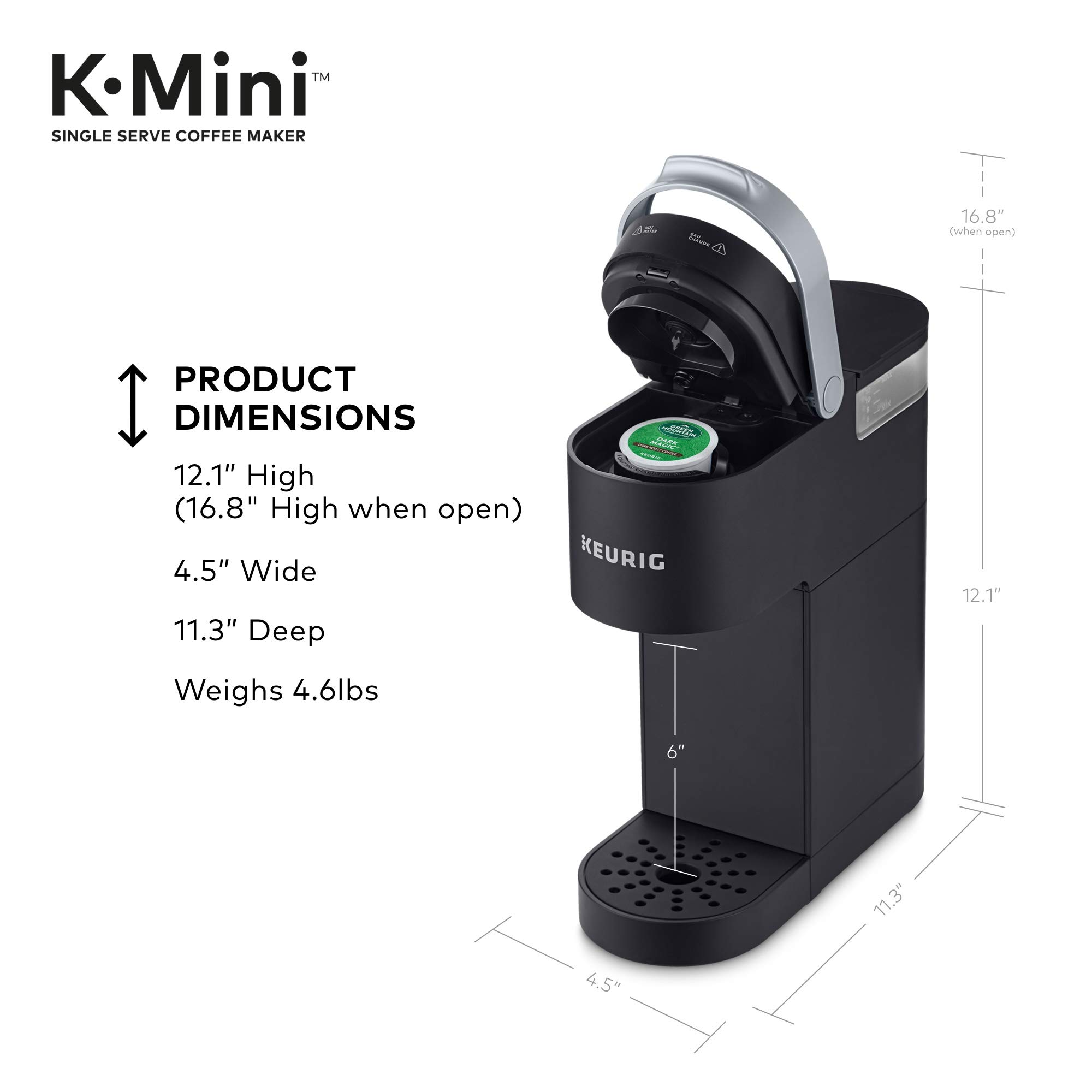 Keurig K-Mini Coffee Maker with Green Mountain Pods - Perfect for Home & Office
