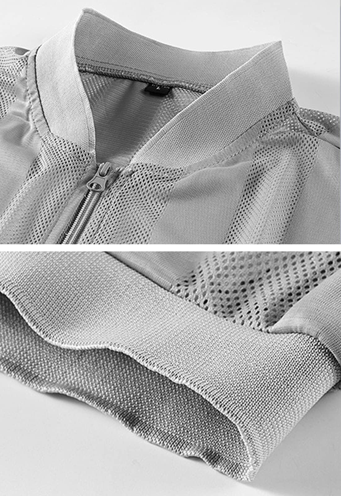 Flygo Men's Lightweight Breathable Mesh Vest for Cycling, Travel & Outdoor Activities | Summer Casual Zip-Up Jacket for Hiking, Running & Daily Wear