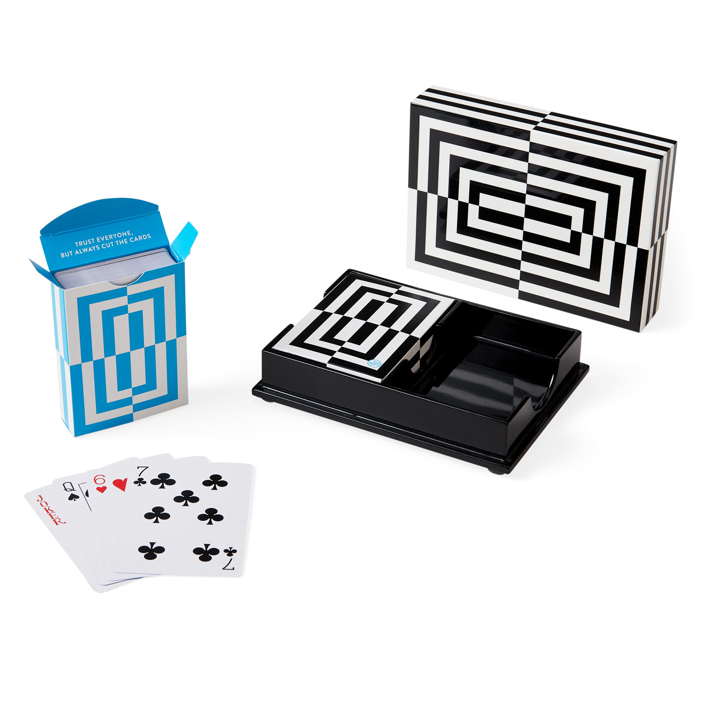 Op Art Lacquer Playing Cards Set - Premium Waterproof & Durable for Poker, Magic Tricks & Collectors - Perfect for Game Nights, Gifts & Cardistry